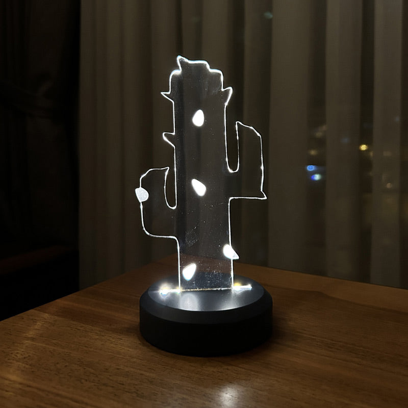 3D Cactus Led Night Light