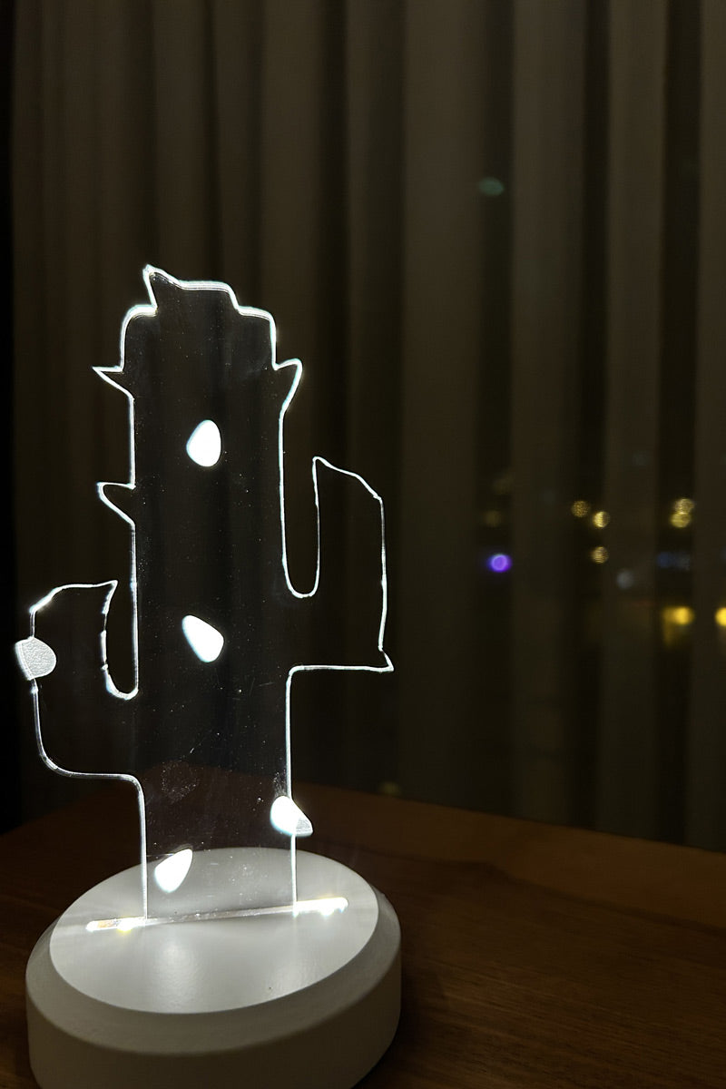 3D Cactus Led Night Light