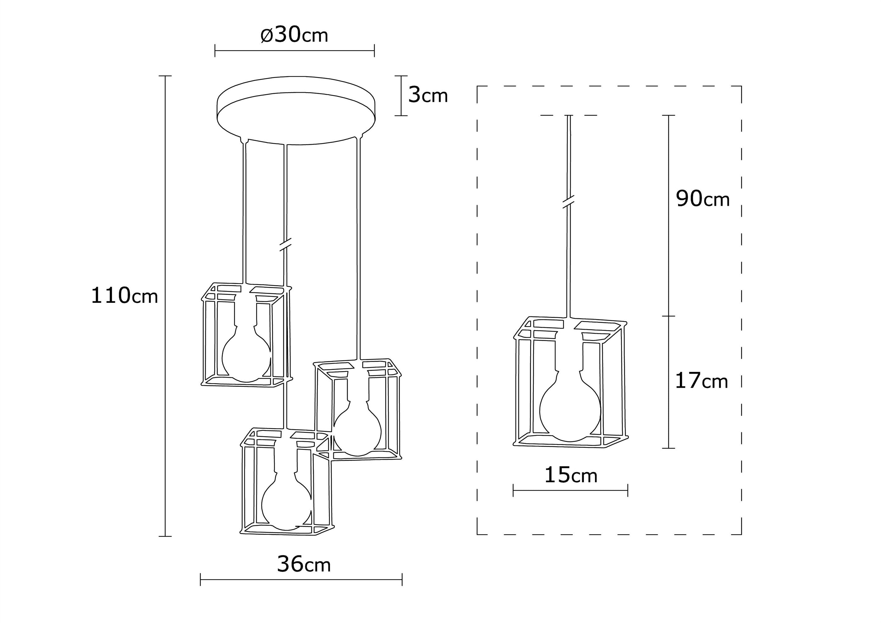 Kare Tel N 1182 Tel Sarkıt Aydınlatma | ByLamp