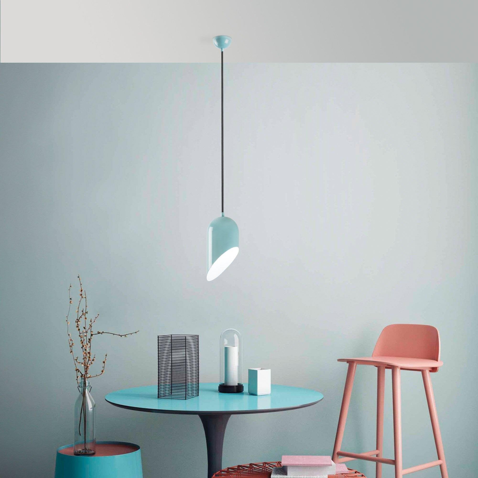 Kesik 6161 Turkuaz Sıvama Sarkıt Aydınlatma | ByLamp