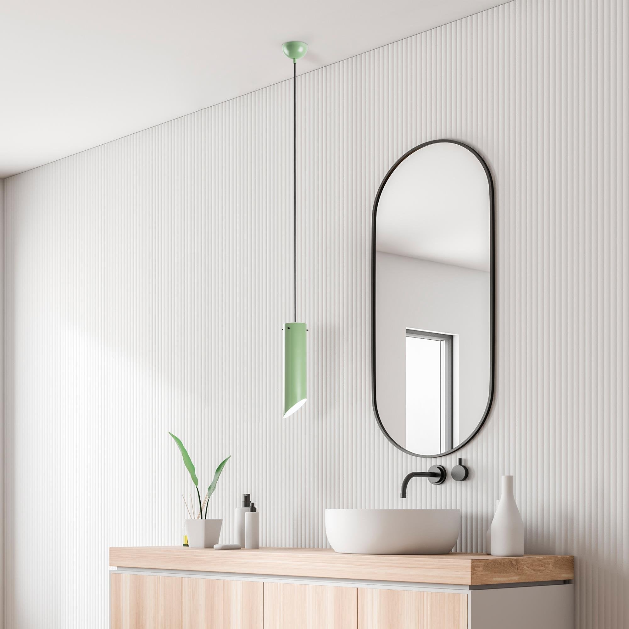 Kesik Boru MR 976 Mint Yeşili Rustik Sarkıt Aydınlatma | ByLamp