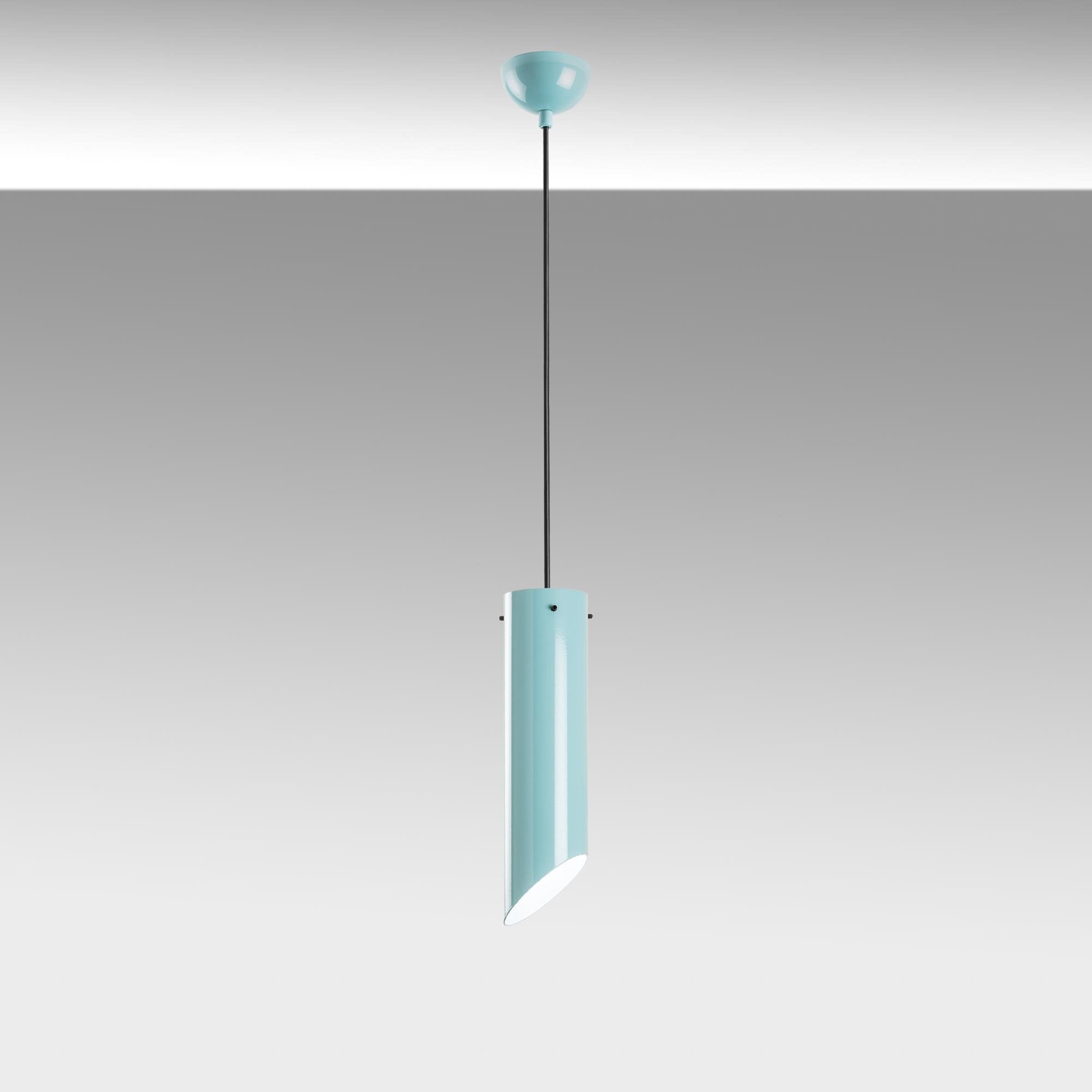 Kesik Boru MR 976 Turkuaz Rustik Sarkıt Aydınlatma | ByLamp