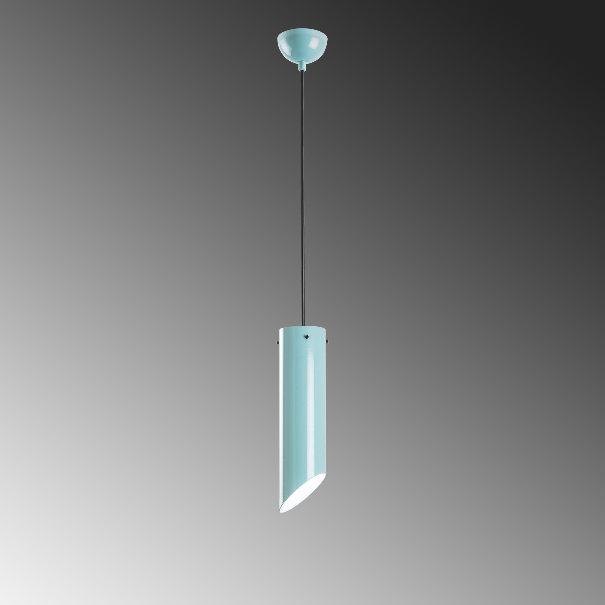 Kesik Boru MR 976 Turkuaz Rustik Sarkıt Aydınlatma | ByLamp