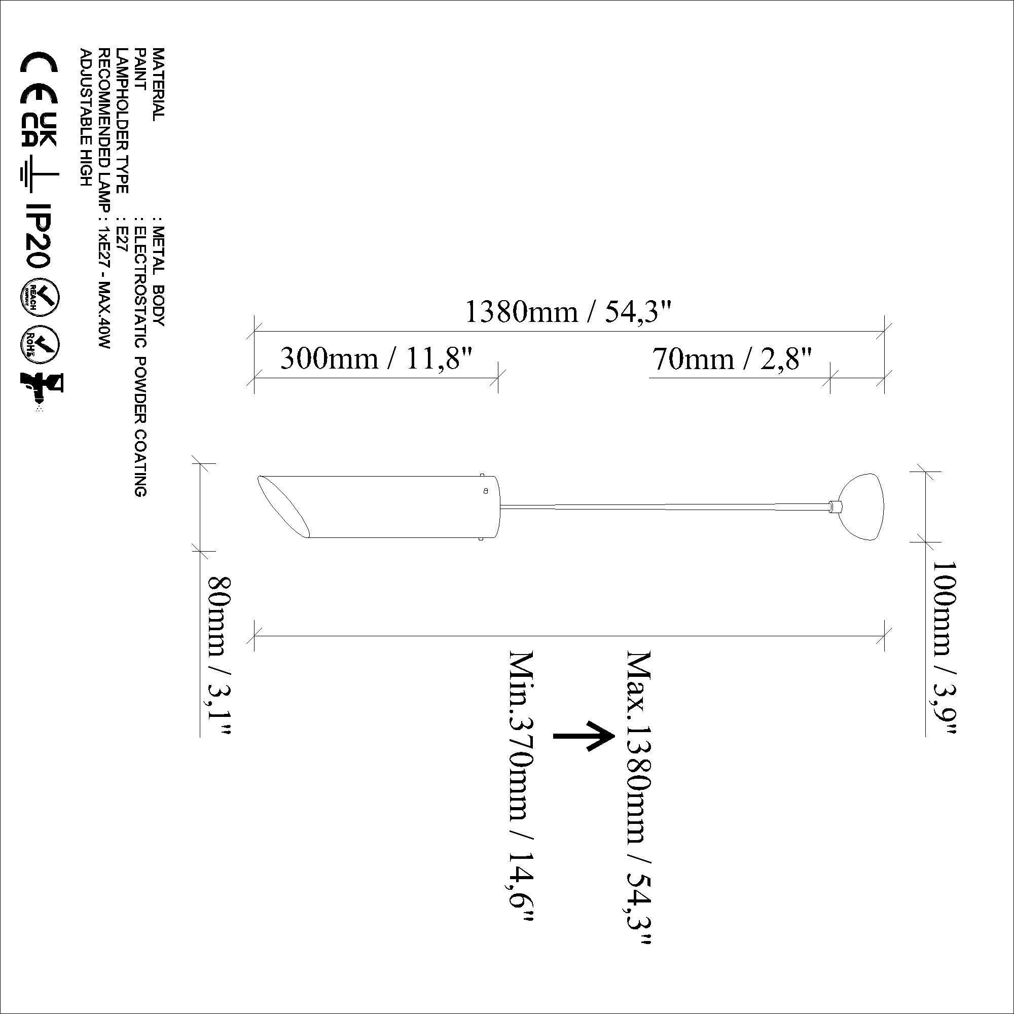 Kesik Boru MR 976 Turkuaz Rustik Sarkıt Aydınlatma | ByLamp