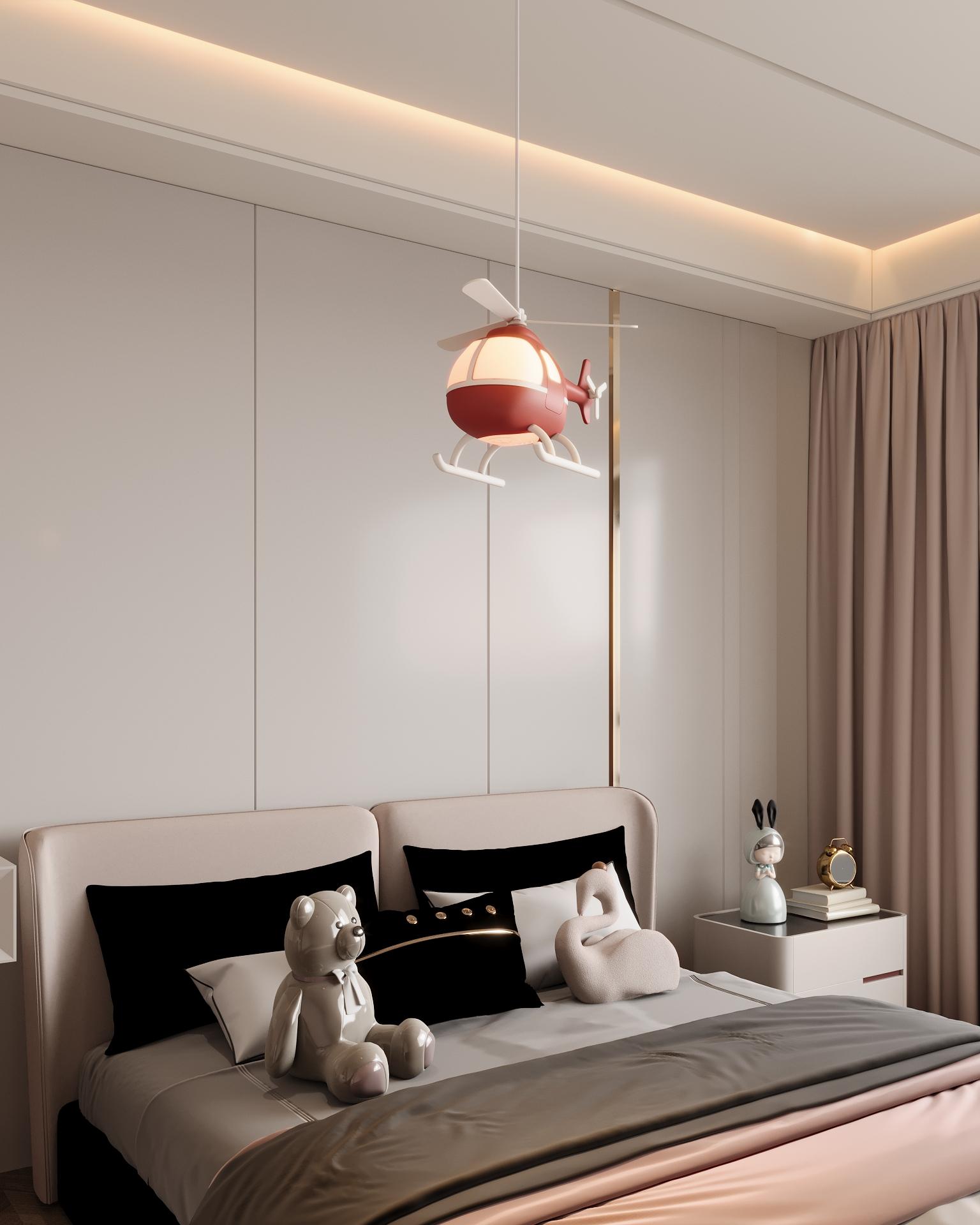 Helikopter Sarkıt Lamba Çocuk Odası Aydınlatma | ByLamp