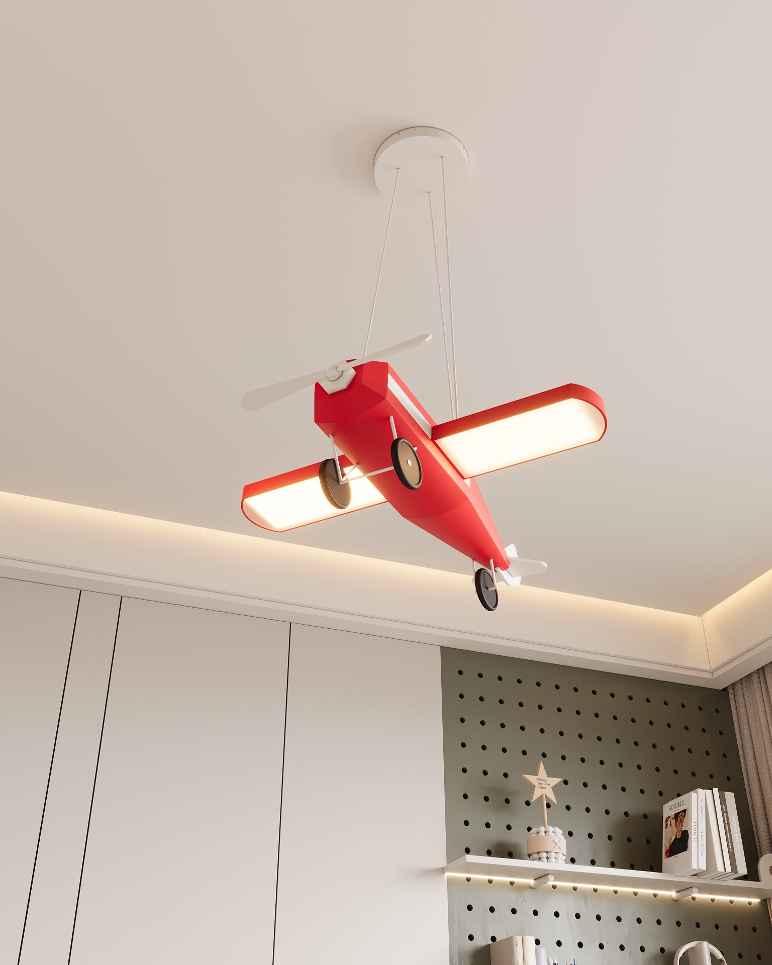 Uçak Sarkıt Lamba Çocuk Odası Aydınlatma | ByLamp