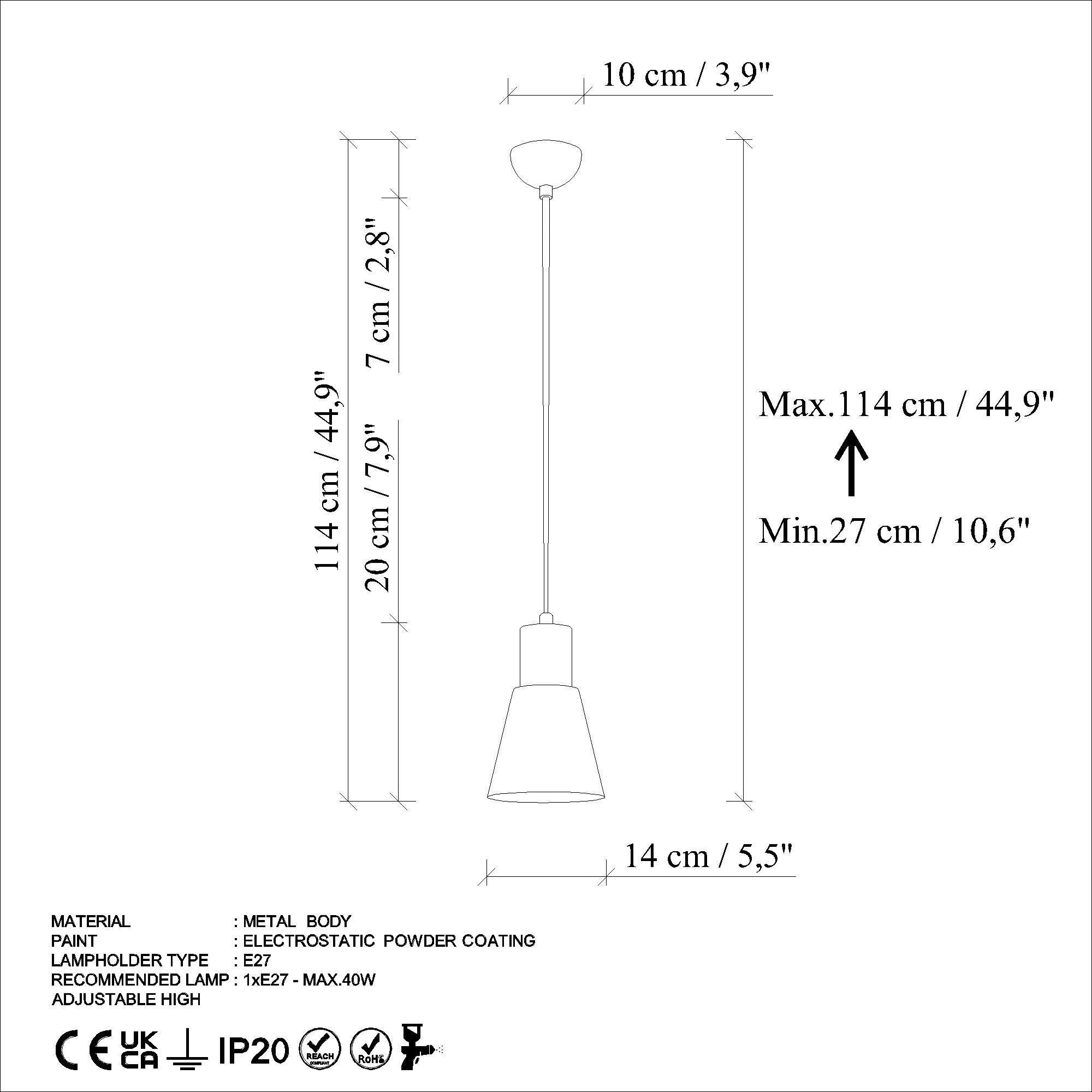 Konikkem 6362 Retro Sıvama Sarkıt Aydınlatma | ByLamp