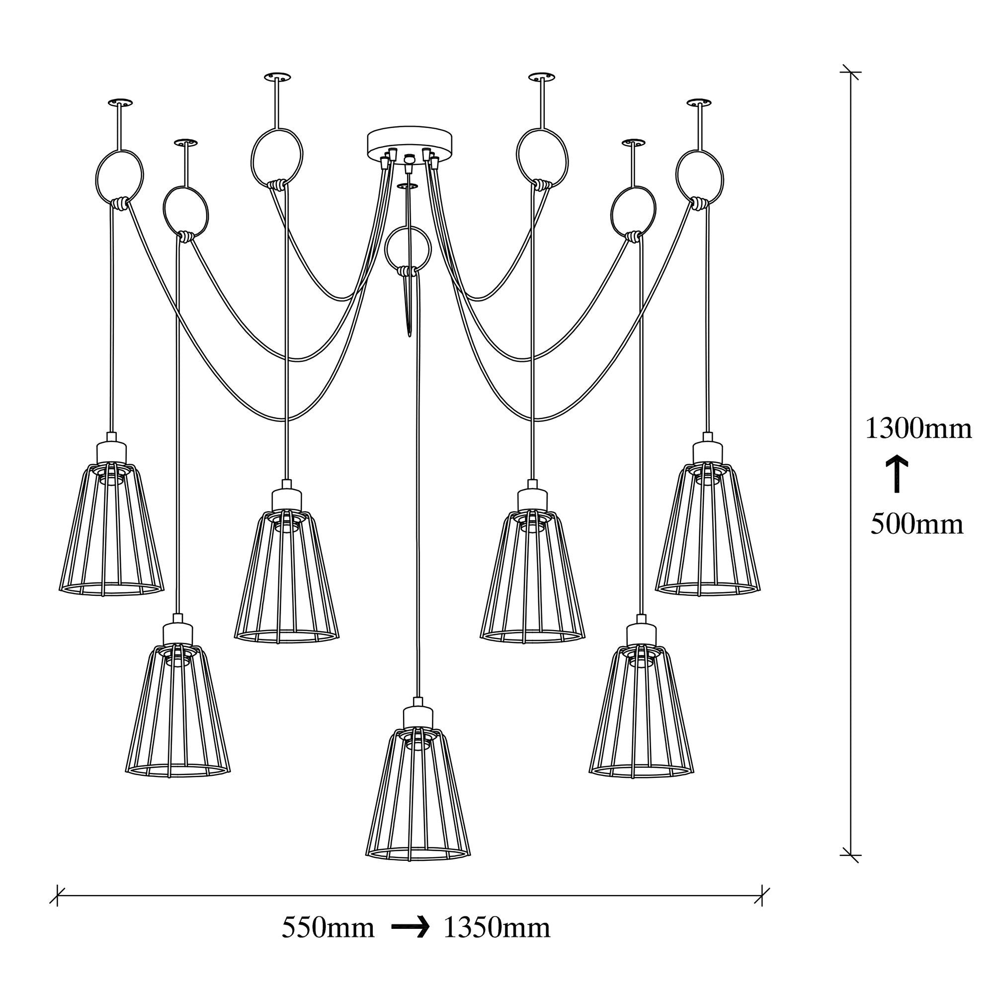 Konik Tel 6661 Tel Sarkıt Aydınlatma | ByLamp