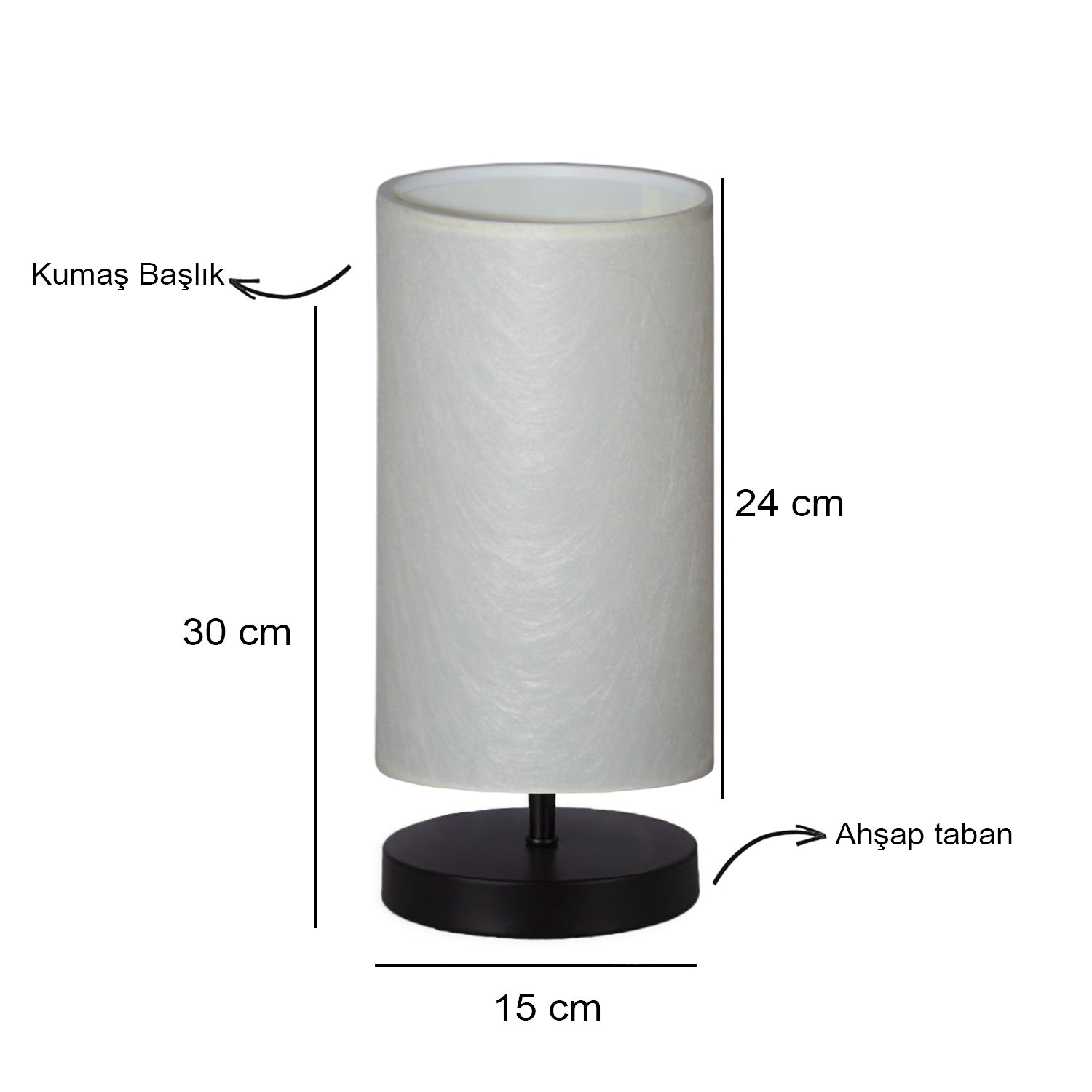 Cream White Fabric Modern Lampshade | ByLamp