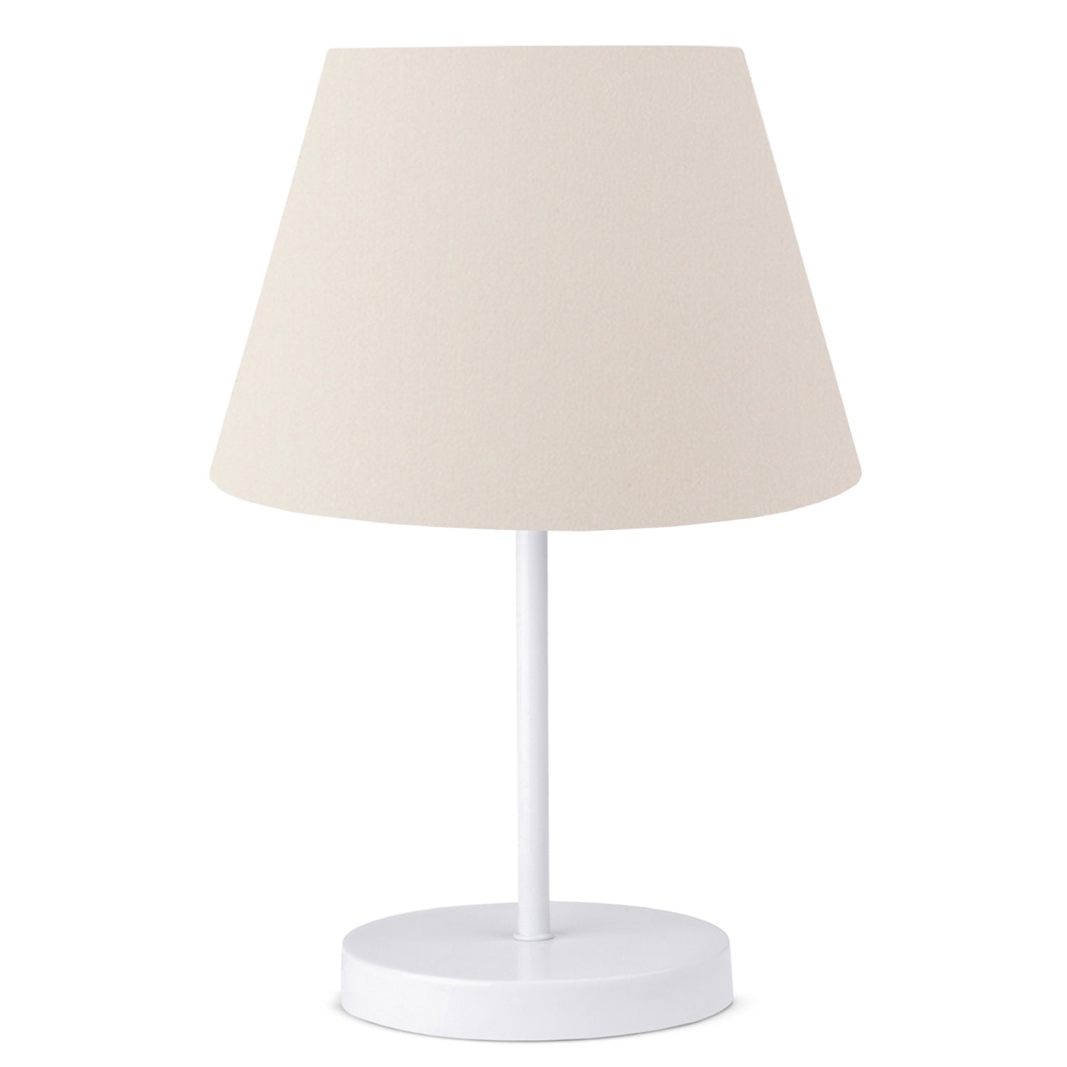 Cream Fabric White Body Lampshade | ByLamp