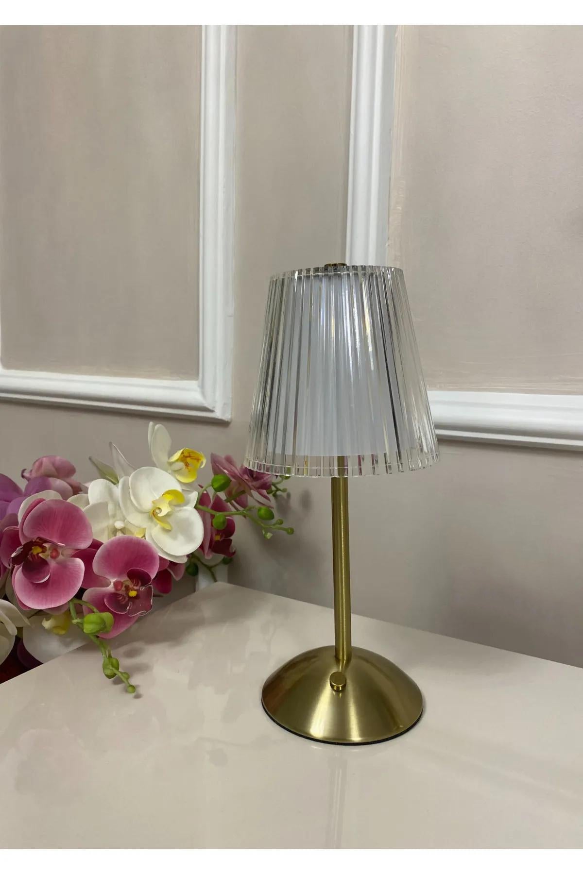 Crystal Lampshade Touch 3 Light Color Dimmable Table Lamp