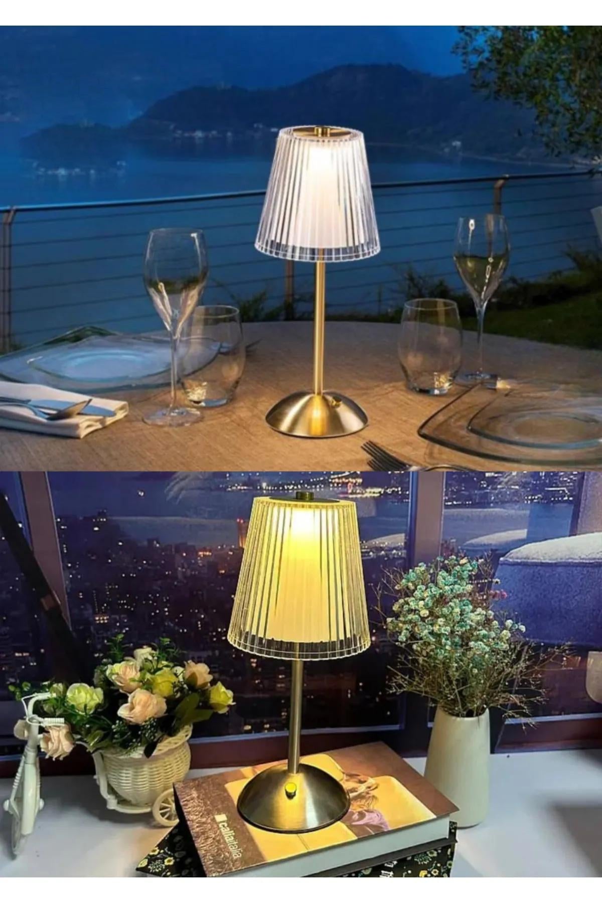 Crystal Lampshade Touch 3 Light Color Dimmable Table Lamp