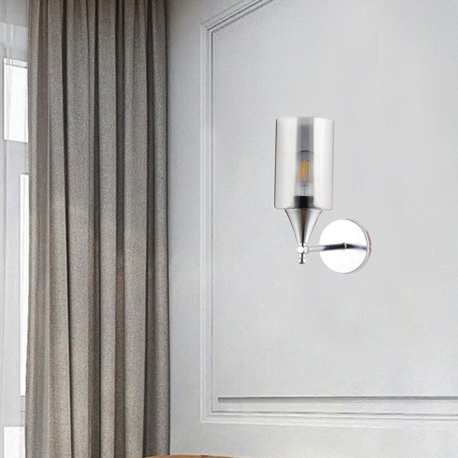 Crystal Glass Wall Lamp Cylinder | ByLamp