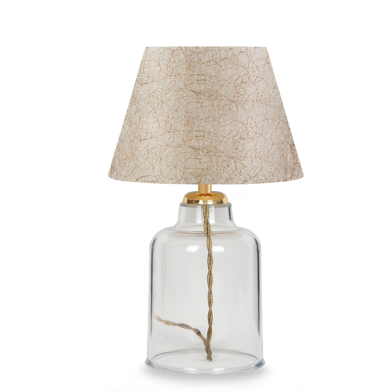 Crystal Body Cream Coffee Hat Lampshade Table Lamp | ByLamp