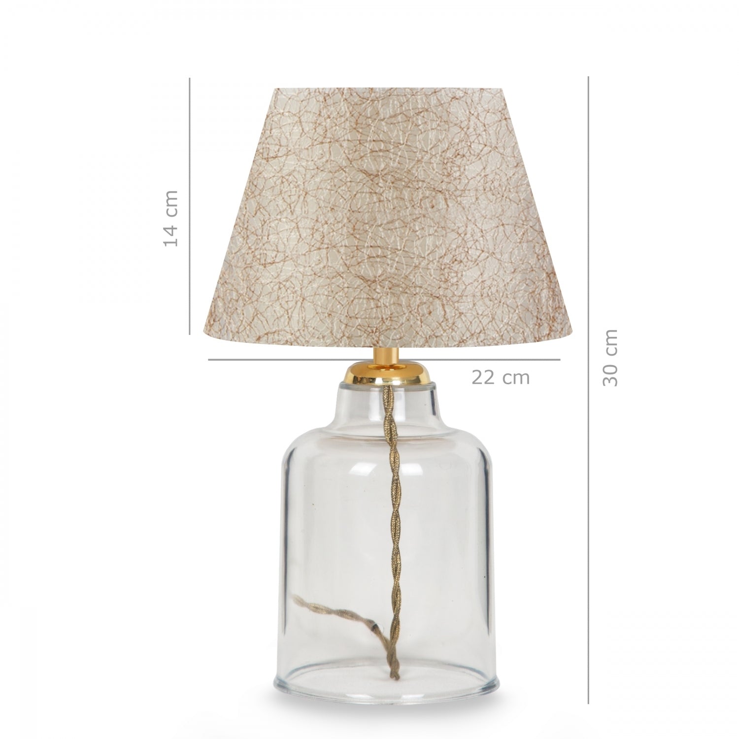 Crystal Body Cream Coffee Hat Lampshade Table Lamp | ByLamp