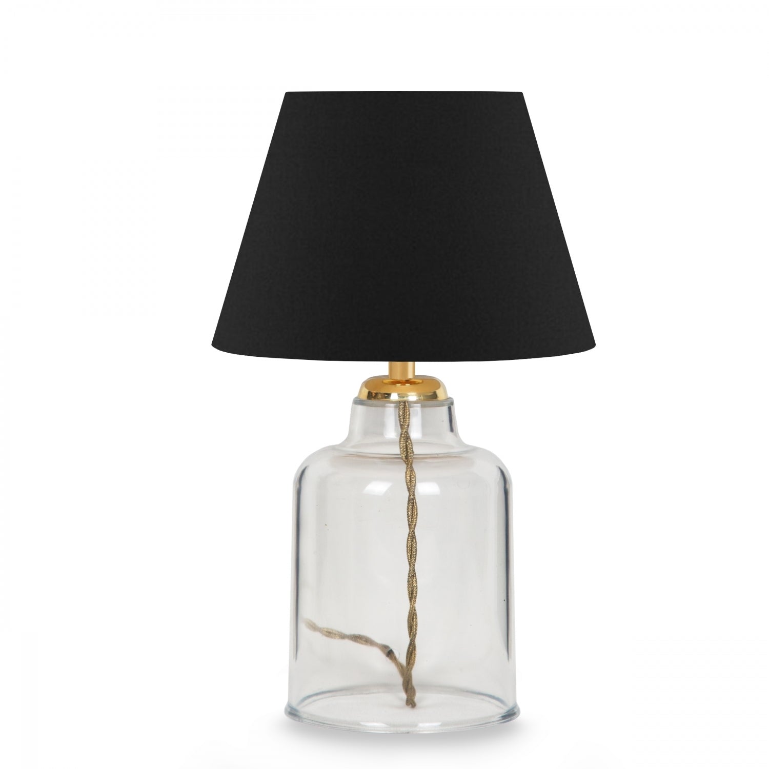 Crystal Body Black Shade Table Lamp | ByLamp