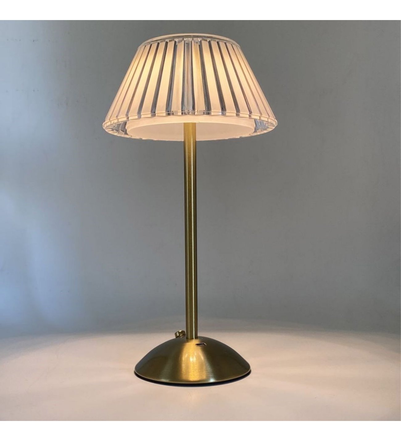 Crystal Table Lamp Rectangular Slice Hat Touch 3 Light Color Dimmable