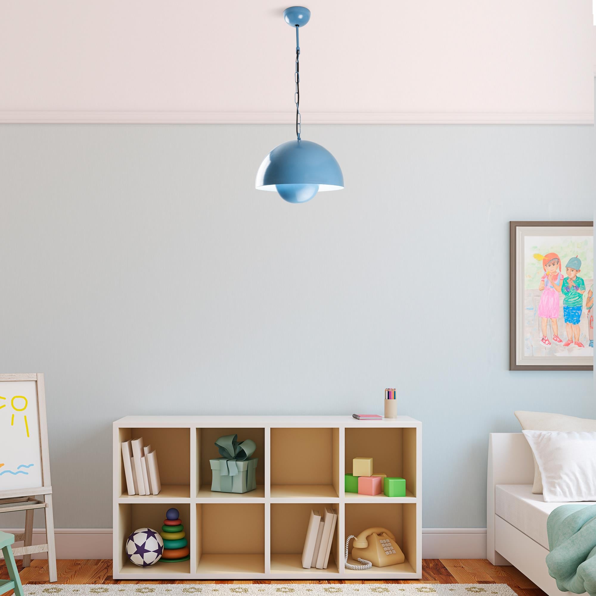 Küre 30 15 Nus 2676 Açık Mavi Sıvama Sarkıt Aydınlatma | ByLamp