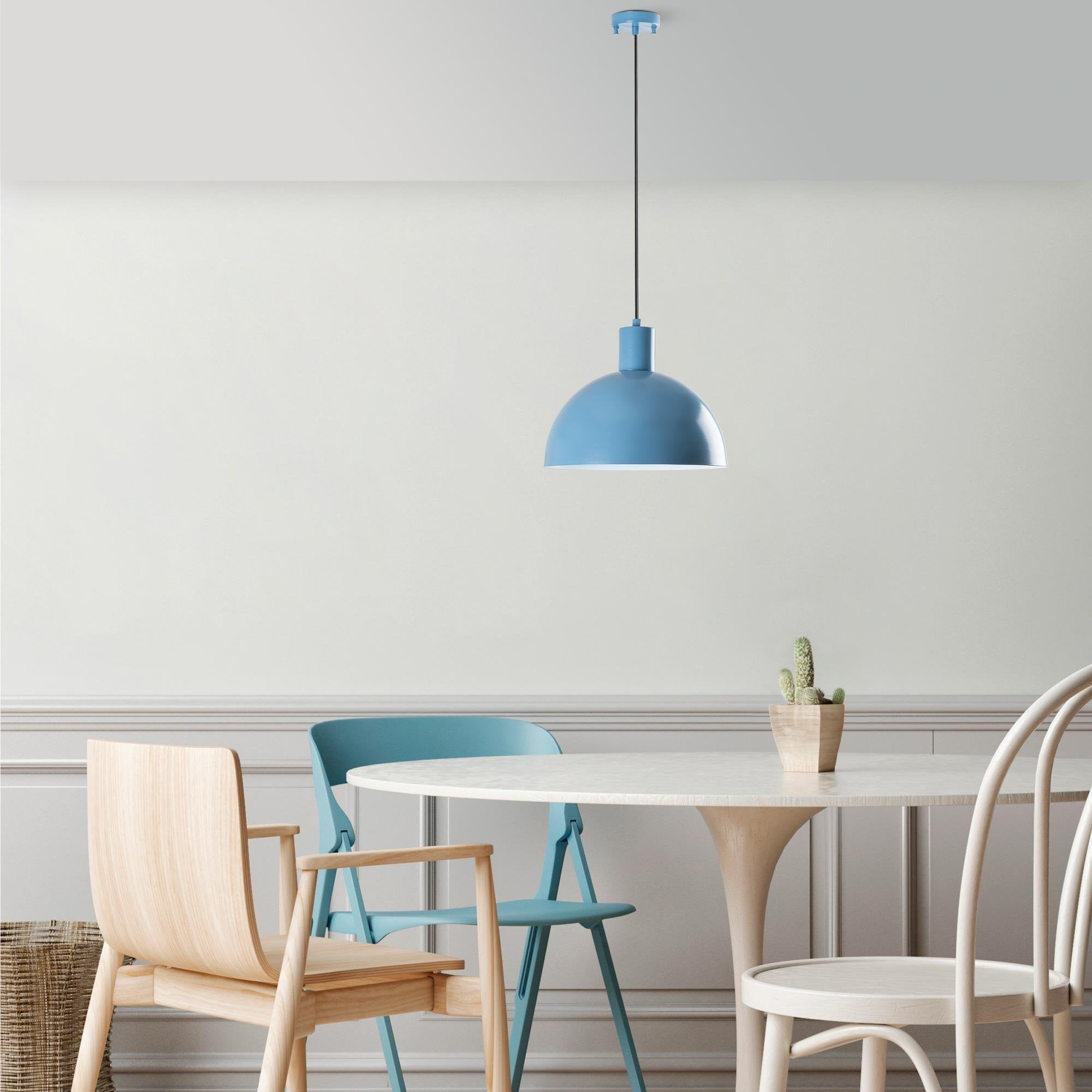 Küre 30 MR 993 Açık Mavi Sıvama Sarkıt Aydınlatma | ByLamp