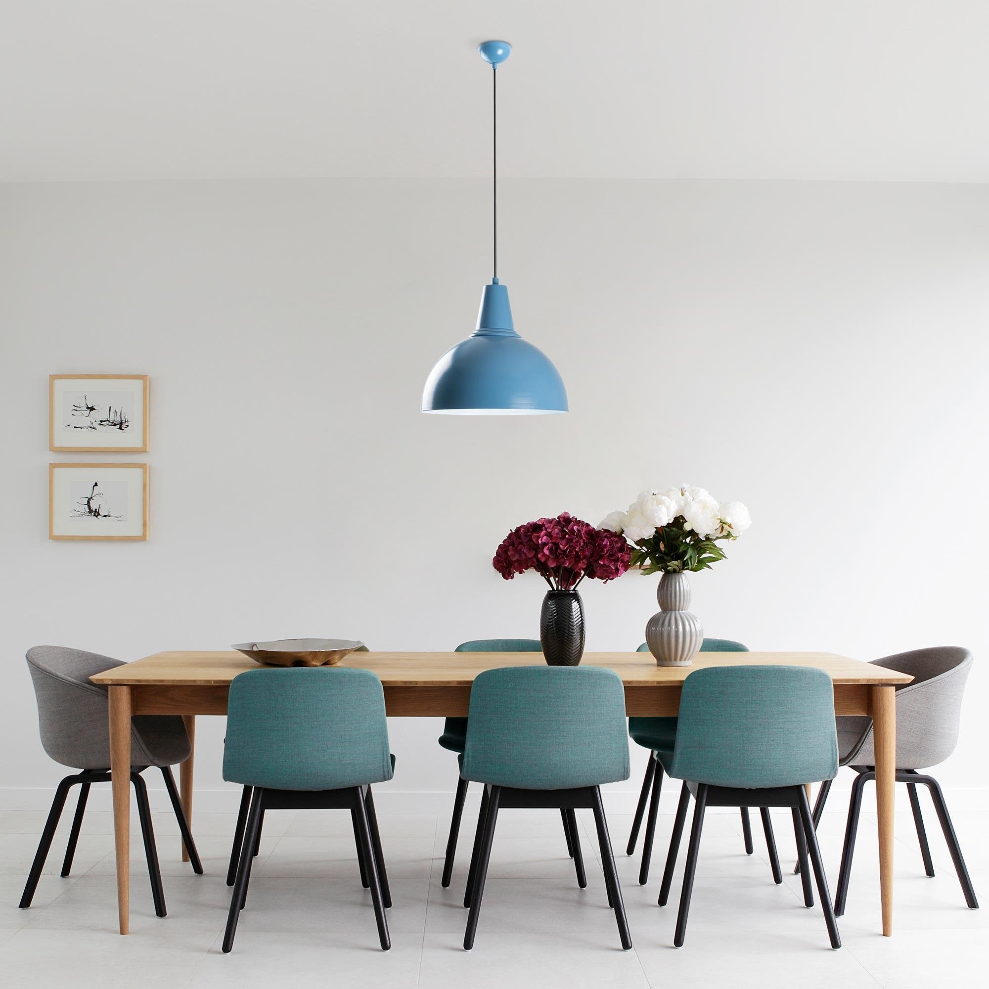 Küre 30 Nus 2451 Açık Mavi Sıvama Sarkıt Aydınlatma | ByLamp