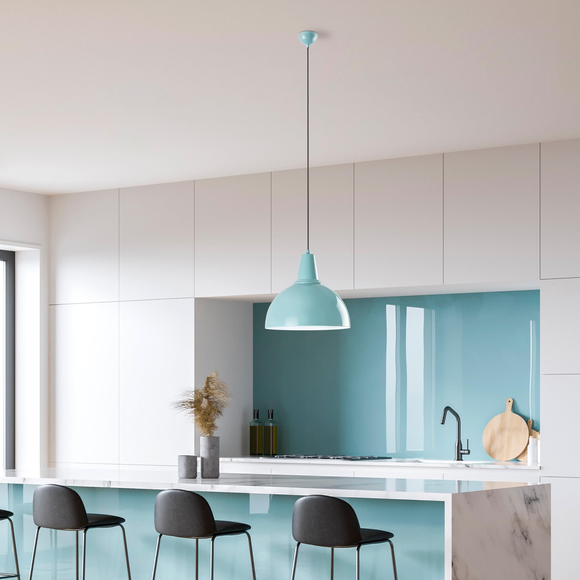 Küre 30 Nus 2451 Turkuaz Sıvama Sarkıt Aydınlatma | ByLamp