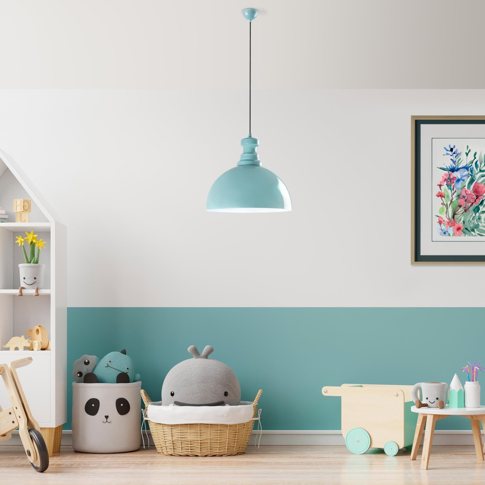 Küre 40 228 Turkuaz Sıvama Sarkıt Aydınlatma | ByLamp