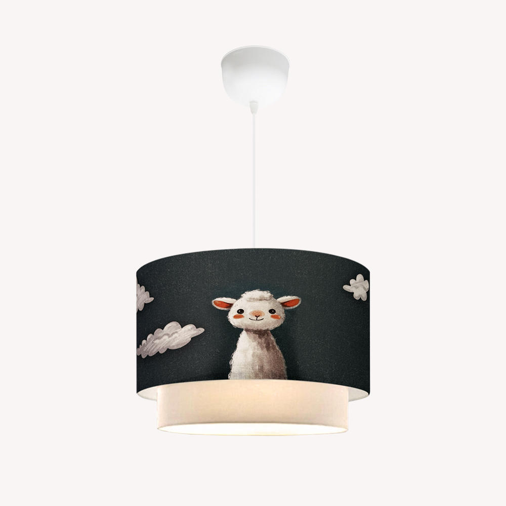 Kids Room Sleeping Cute Rabbit Pendant Chandelier Lamp | ByLamp