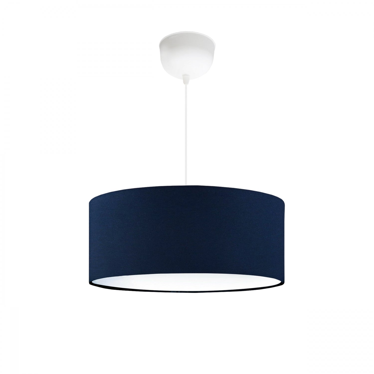 Marine Series 38' Navy Blue Fabric Lampshade Pendant Lamp | ByLamp