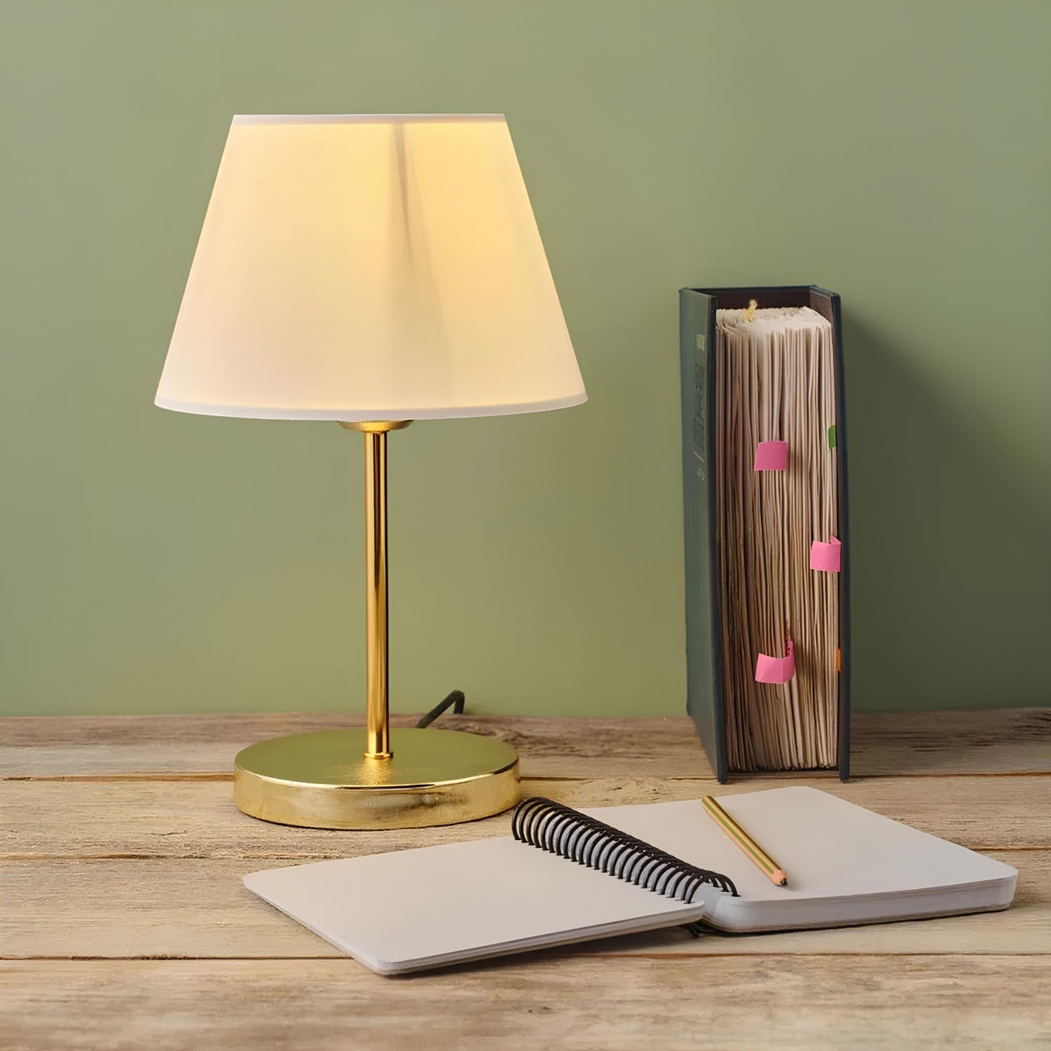 Lara Gold Body Lampshade Table Lamp | ByLamp