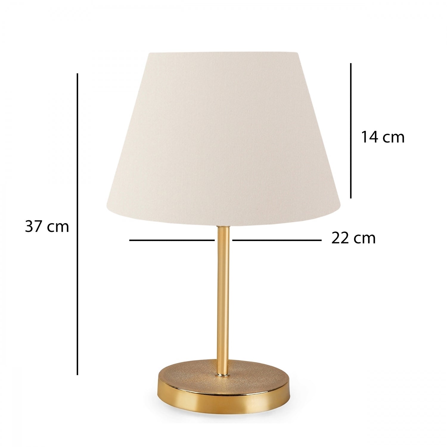 Lara Gold Body Lampshade Table Lamp | ByLamp