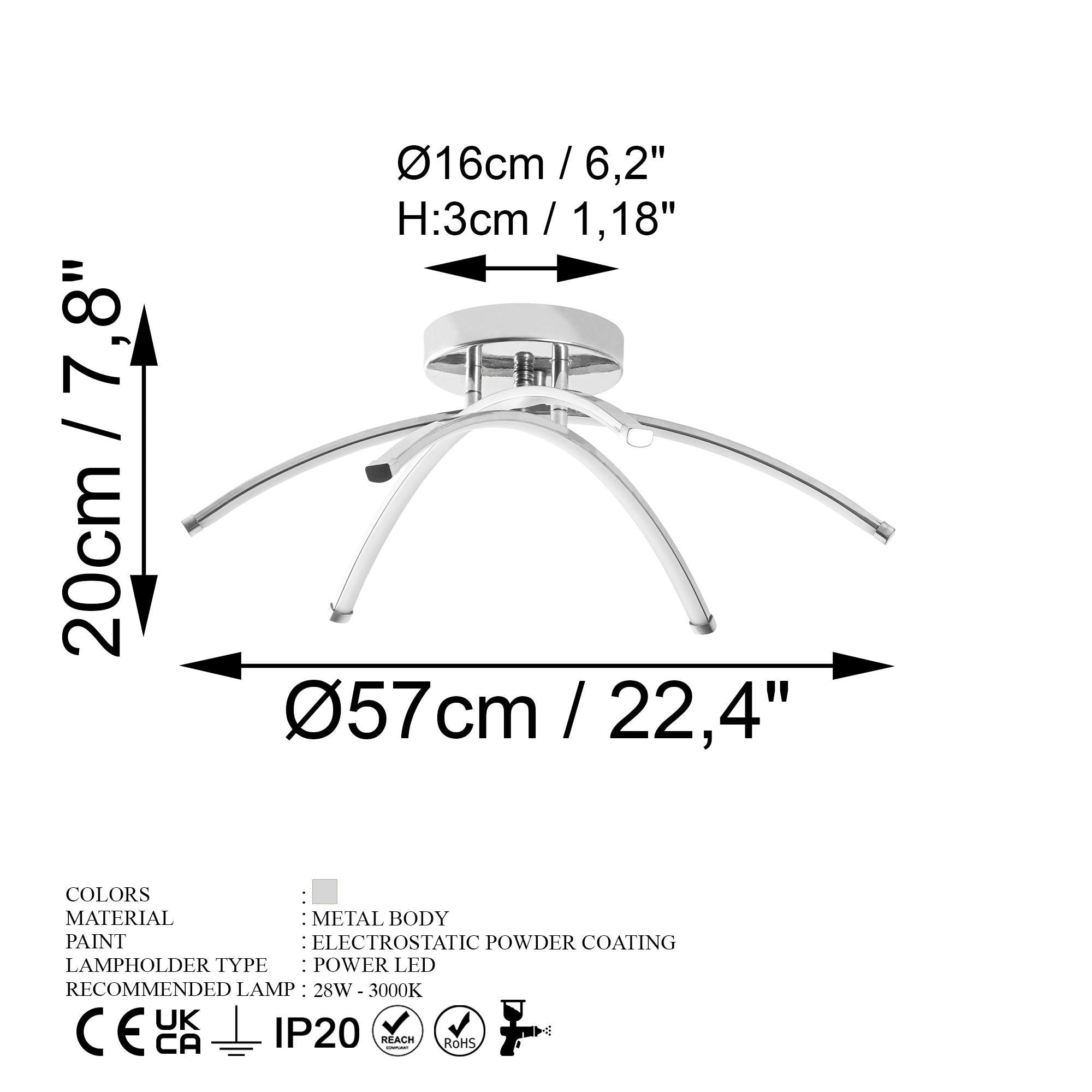 Led Banana 13687 Led Plafonyer Aydınlatma | ByLamp