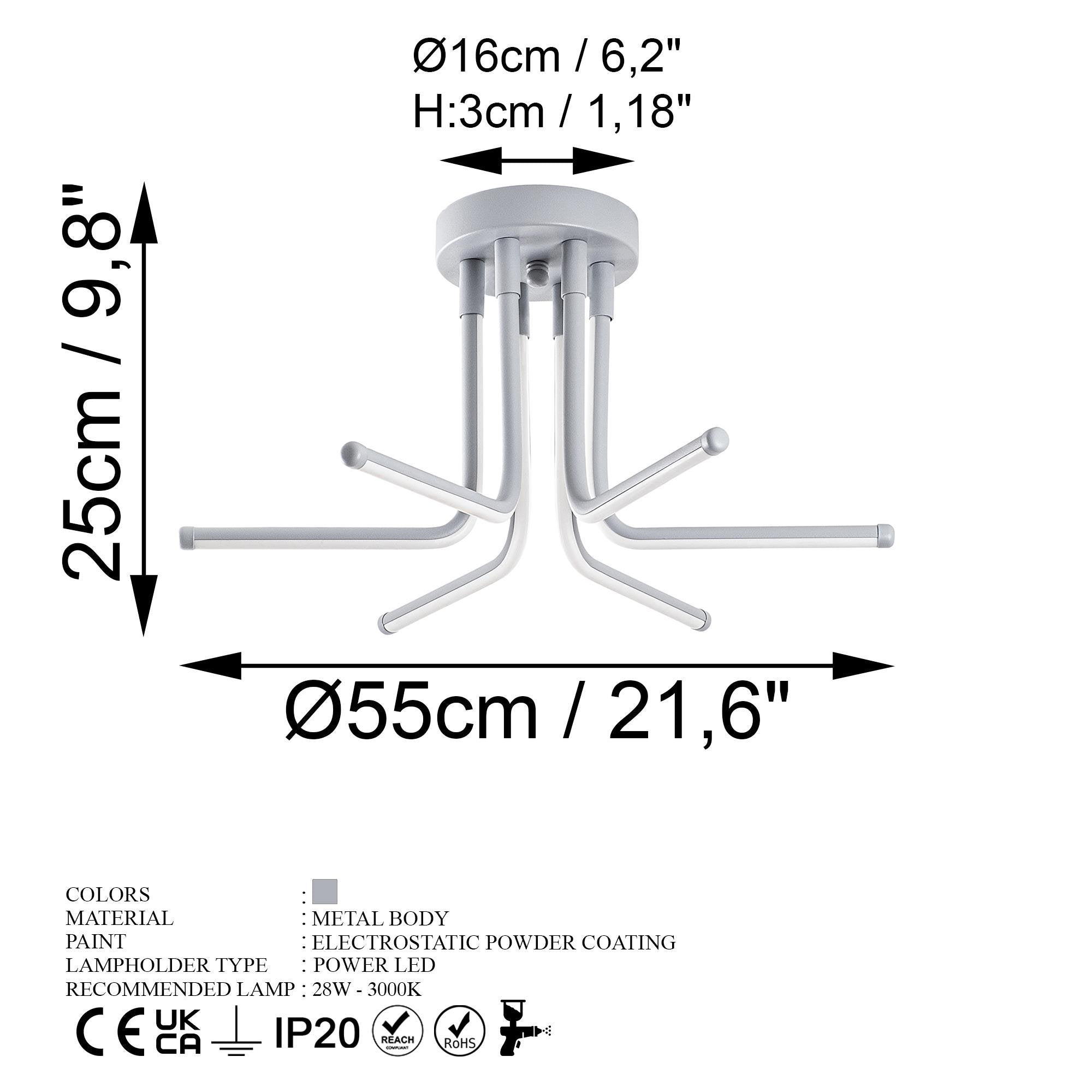 Led Daisy 13674 Led Plafonyer Aydınlatma | ByLamp