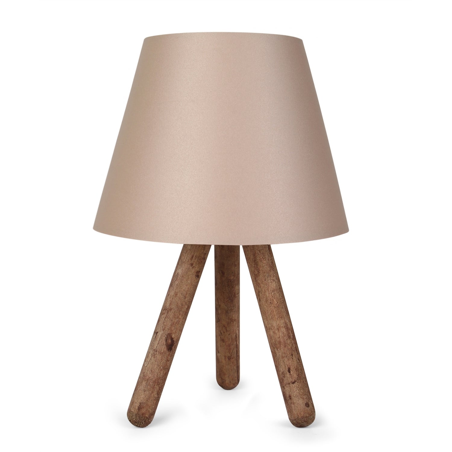 Luce Wooden Three-Legged Lampshade Cream Brown | ByLamp