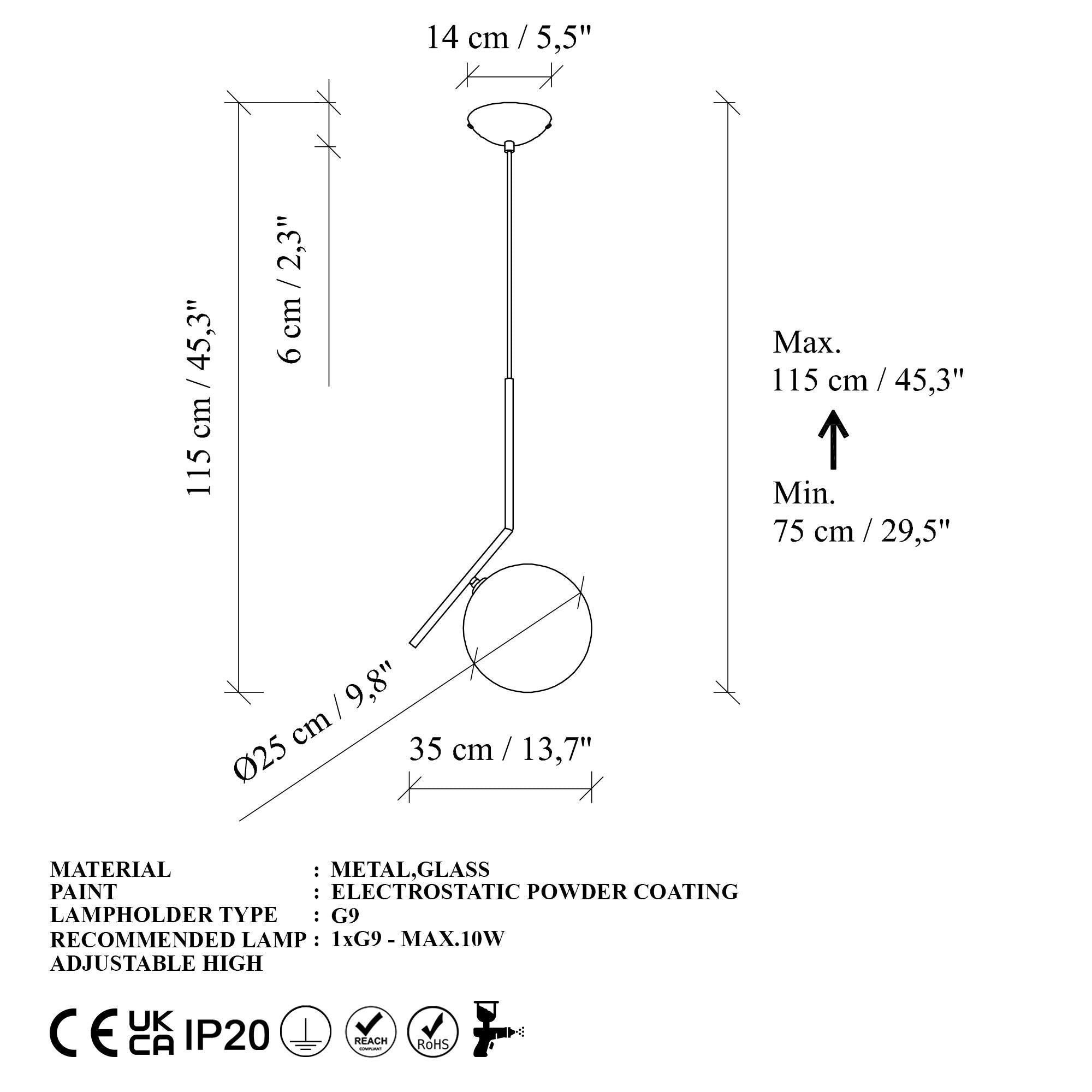 Luminar 14110 Cam Sarkıt Aydınlatma | ByLamp
