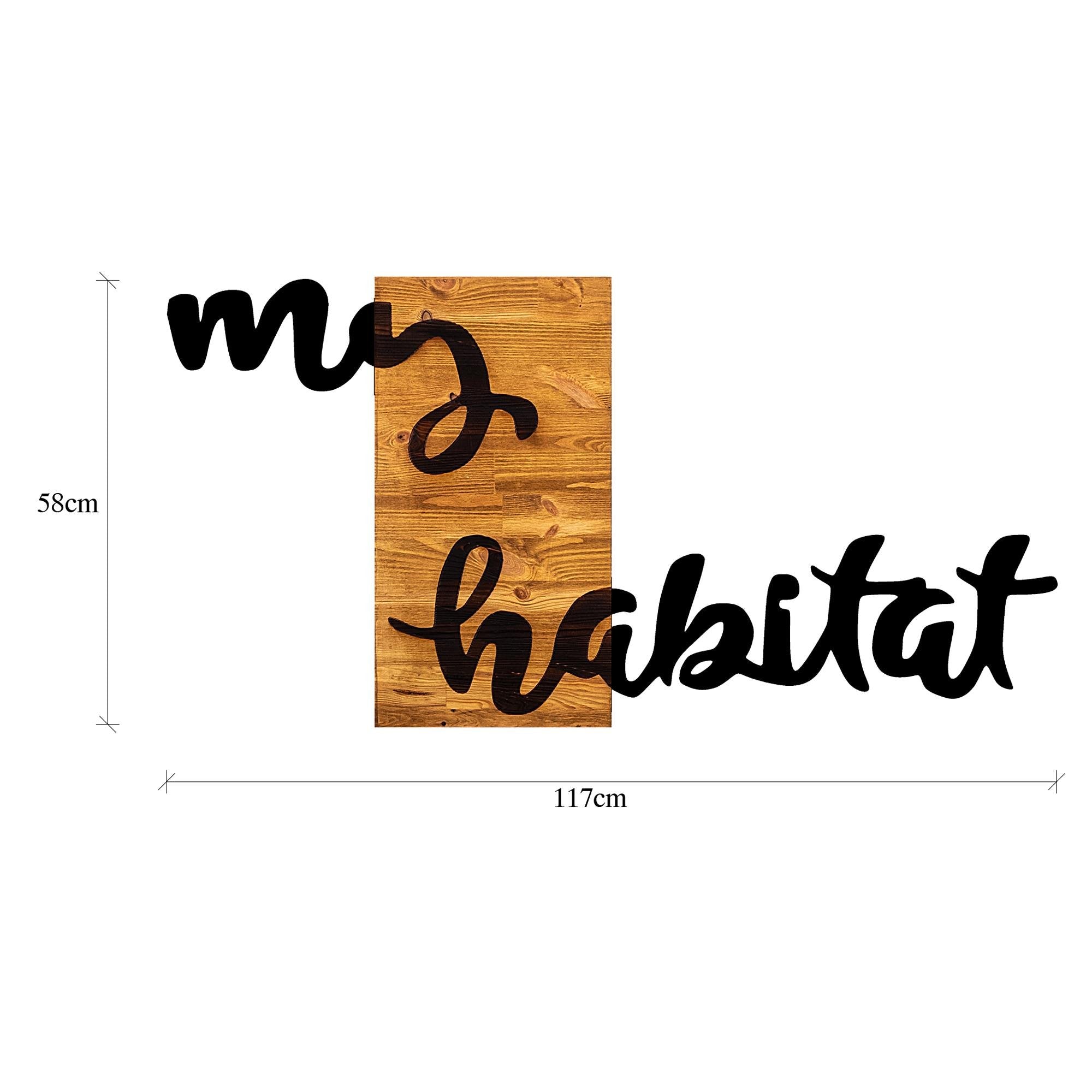 MA-249 Ahşap Metal Duvar Tablosu | ByLamp