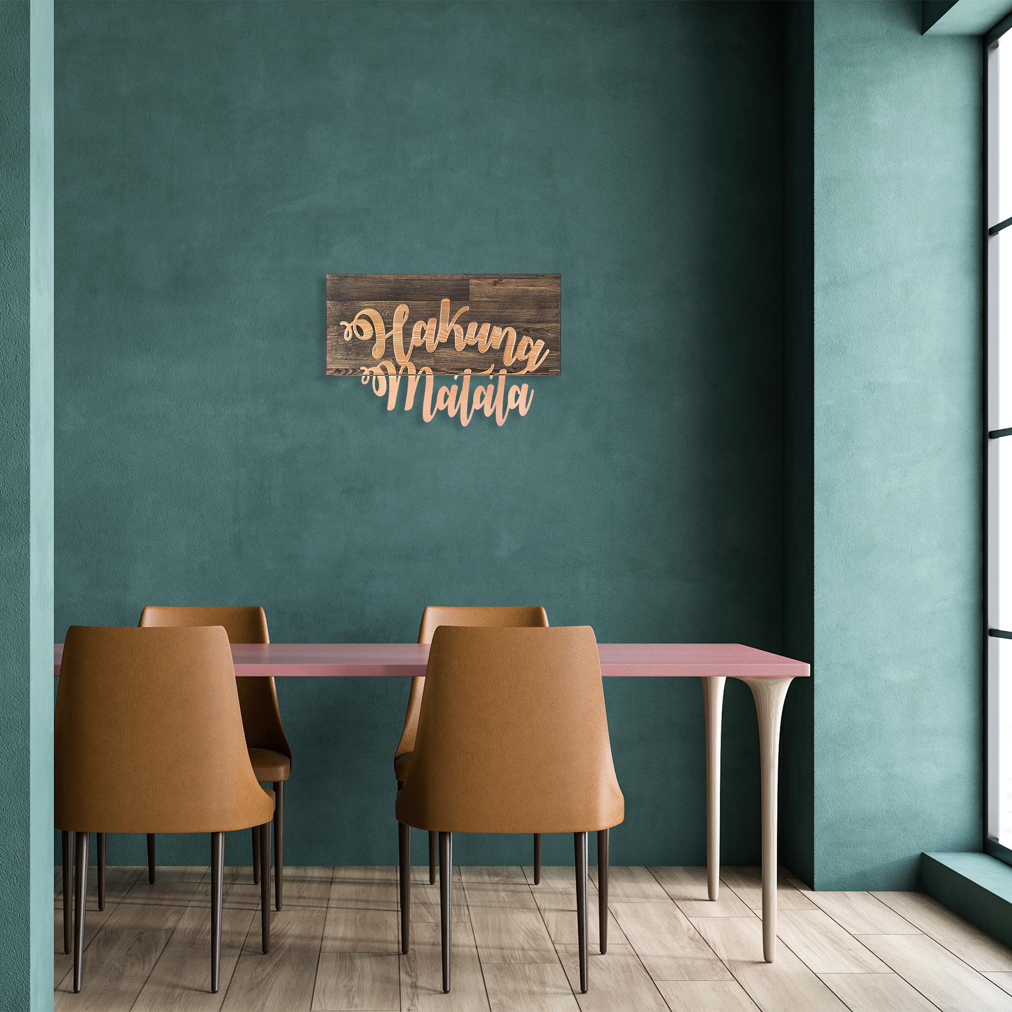 MA-112 Ahşap Metal Duvar Tablosu | ByLamp