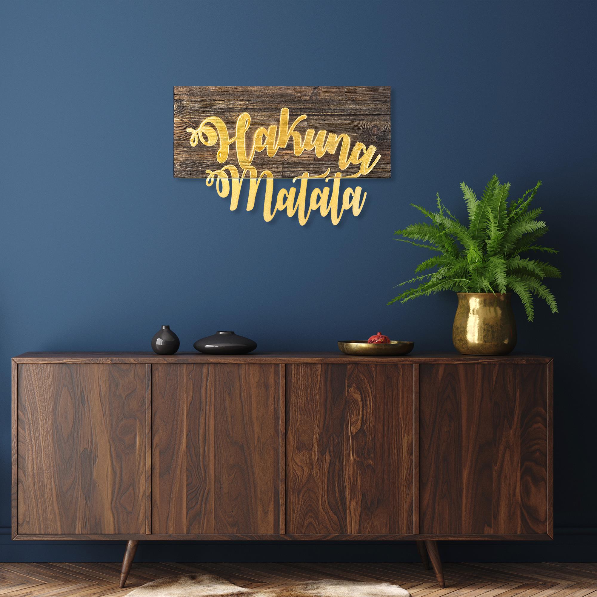 MA-112 Ahşap Metal Duvar Tablosu | ByLamp