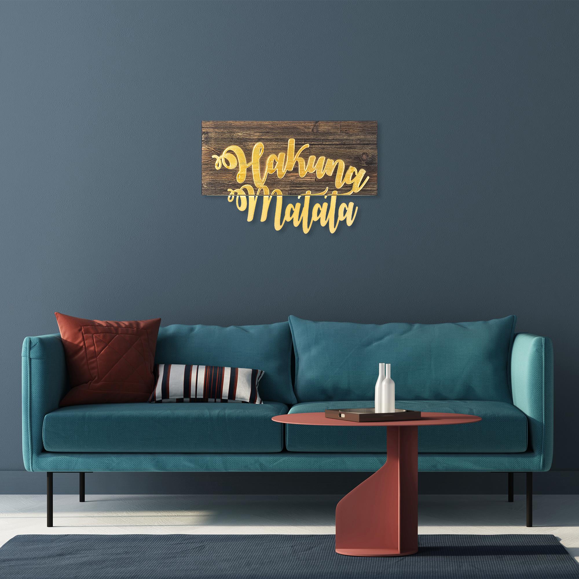 MA-112 Ahşap Metal Duvar Tablosu | ByLamp