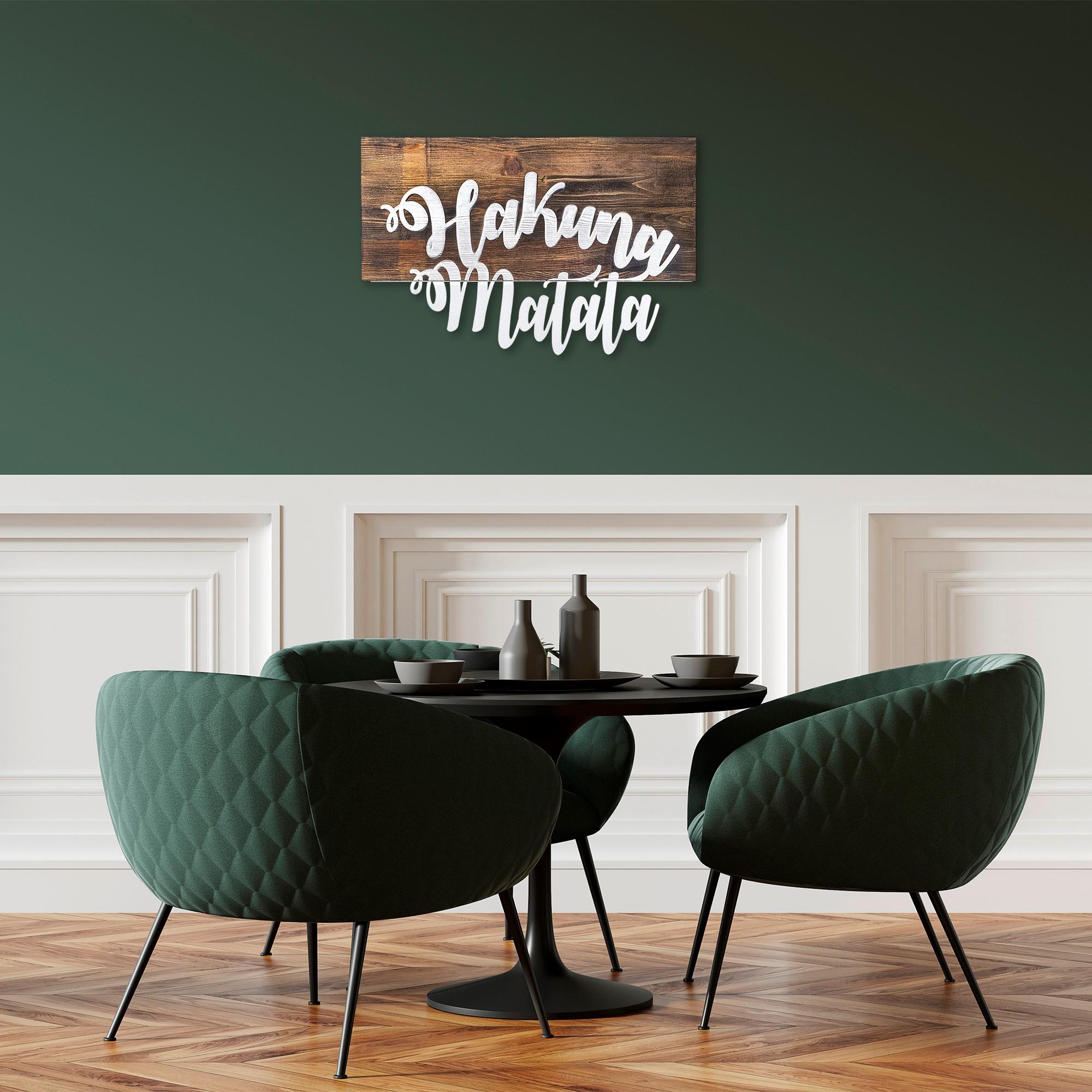 MA-112 Ahşap Metal Duvar Tablosu | ByLamp