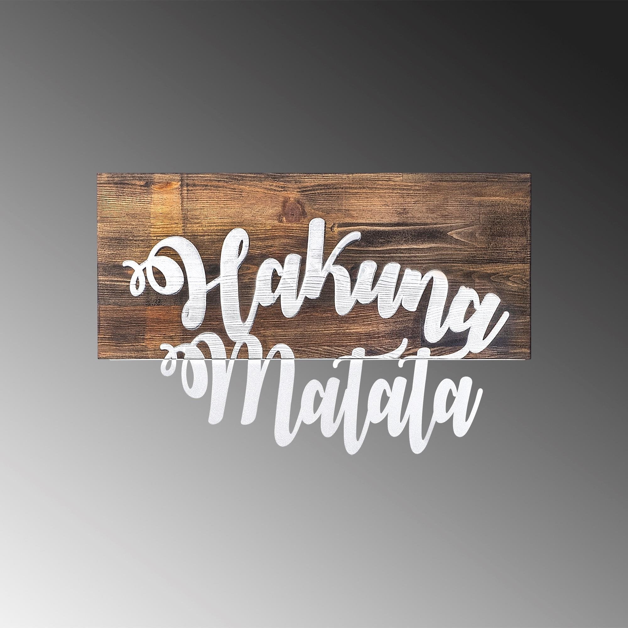 MA-112 Ahşap Metal Duvar Tablosu | ByLamp