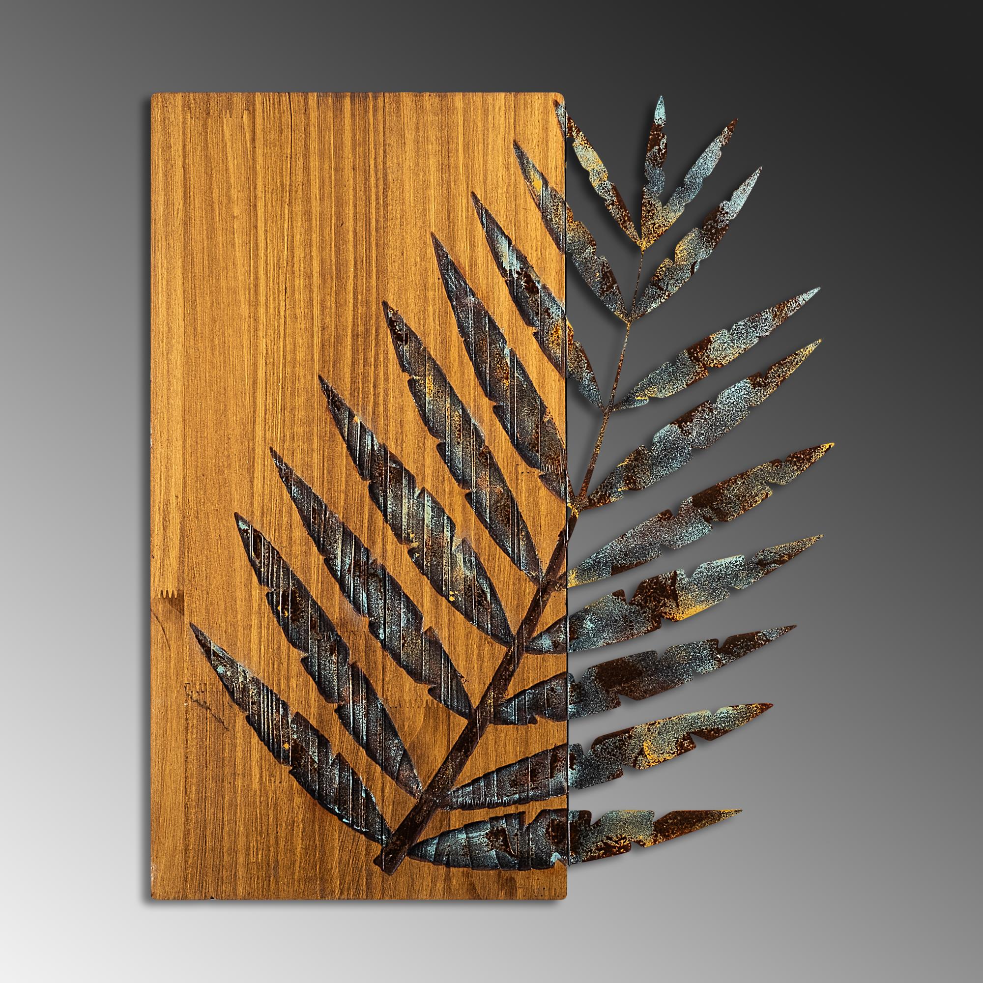 MA-119-A Ahşap Metal Duvar Tablosu | ByLamp