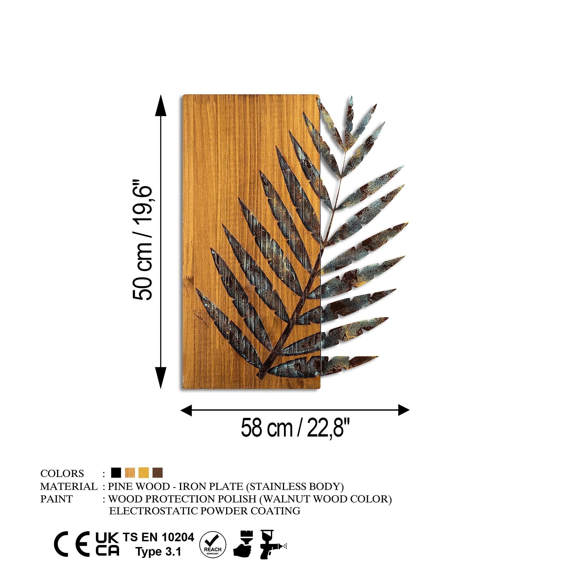 MA-119-A Ahşap Metal Duvar Tablosu | ByLamp