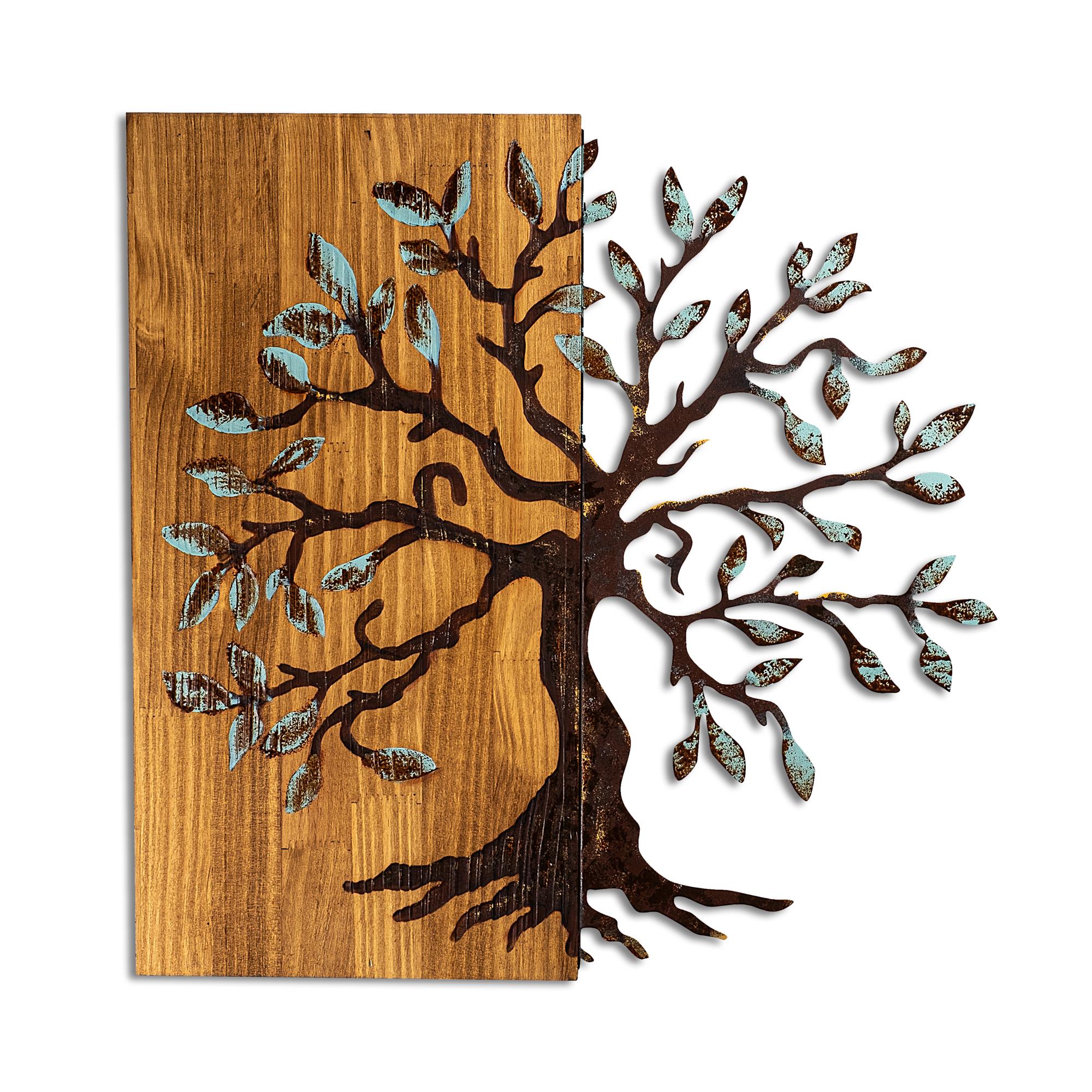 MA-124-A Ahşap Metal Duvar Tablosu | ByLamp