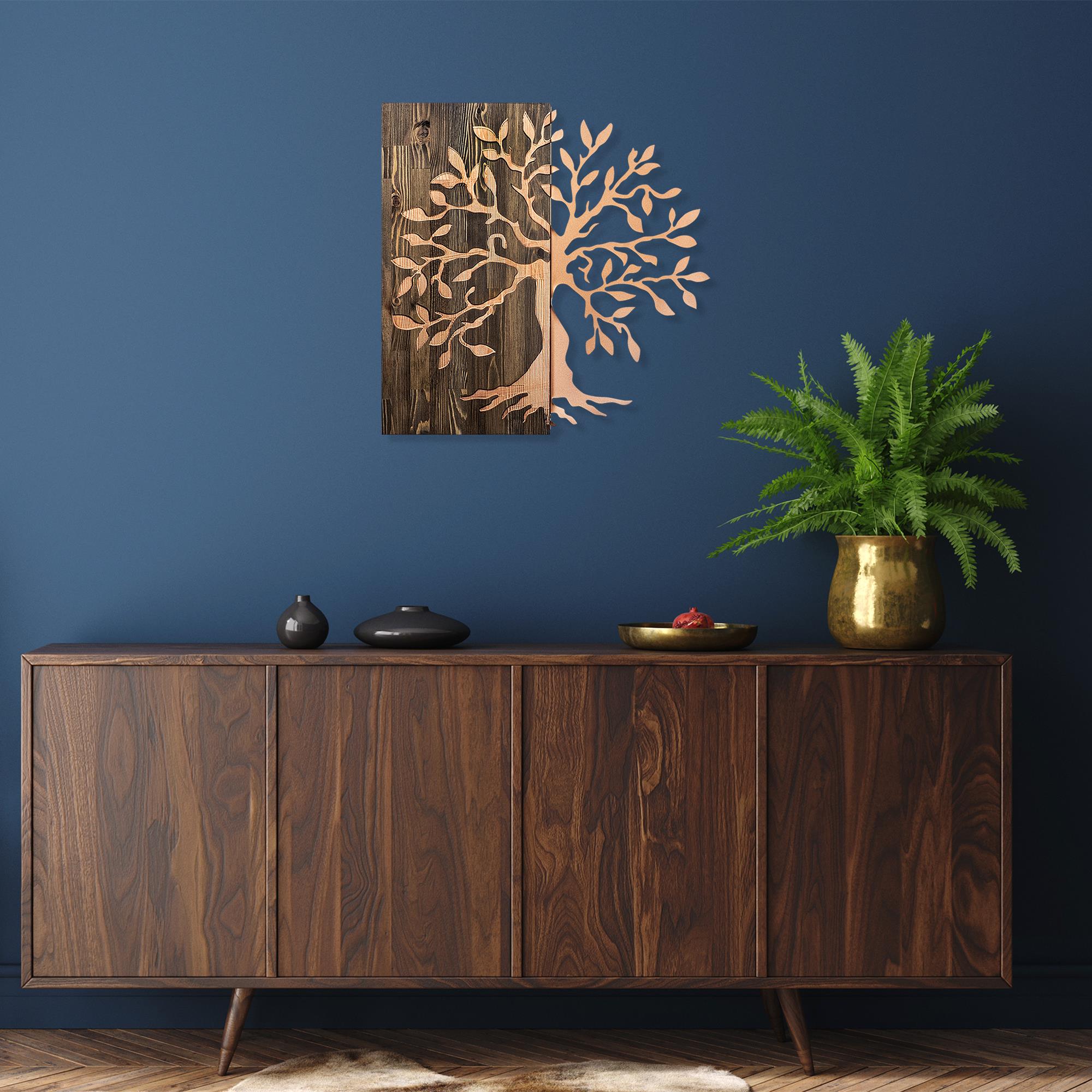 MA-124 Ahşap Metal Duvar Tablosu | ByLamp