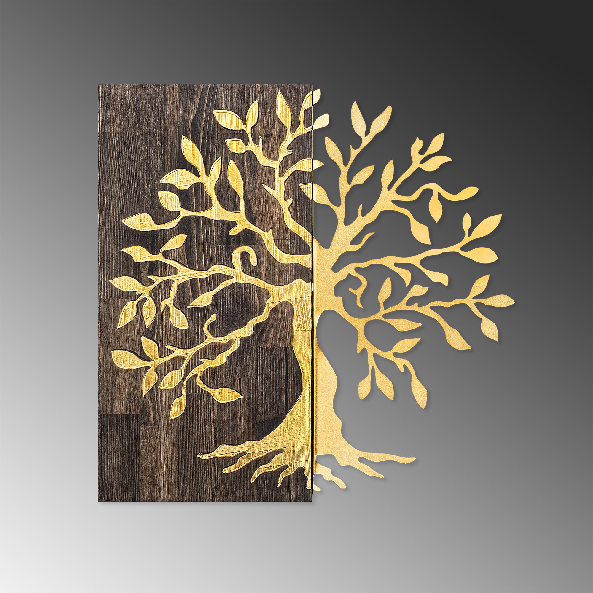 MA-124 Ahşap Metal Duvar Tablosu | ByLamp