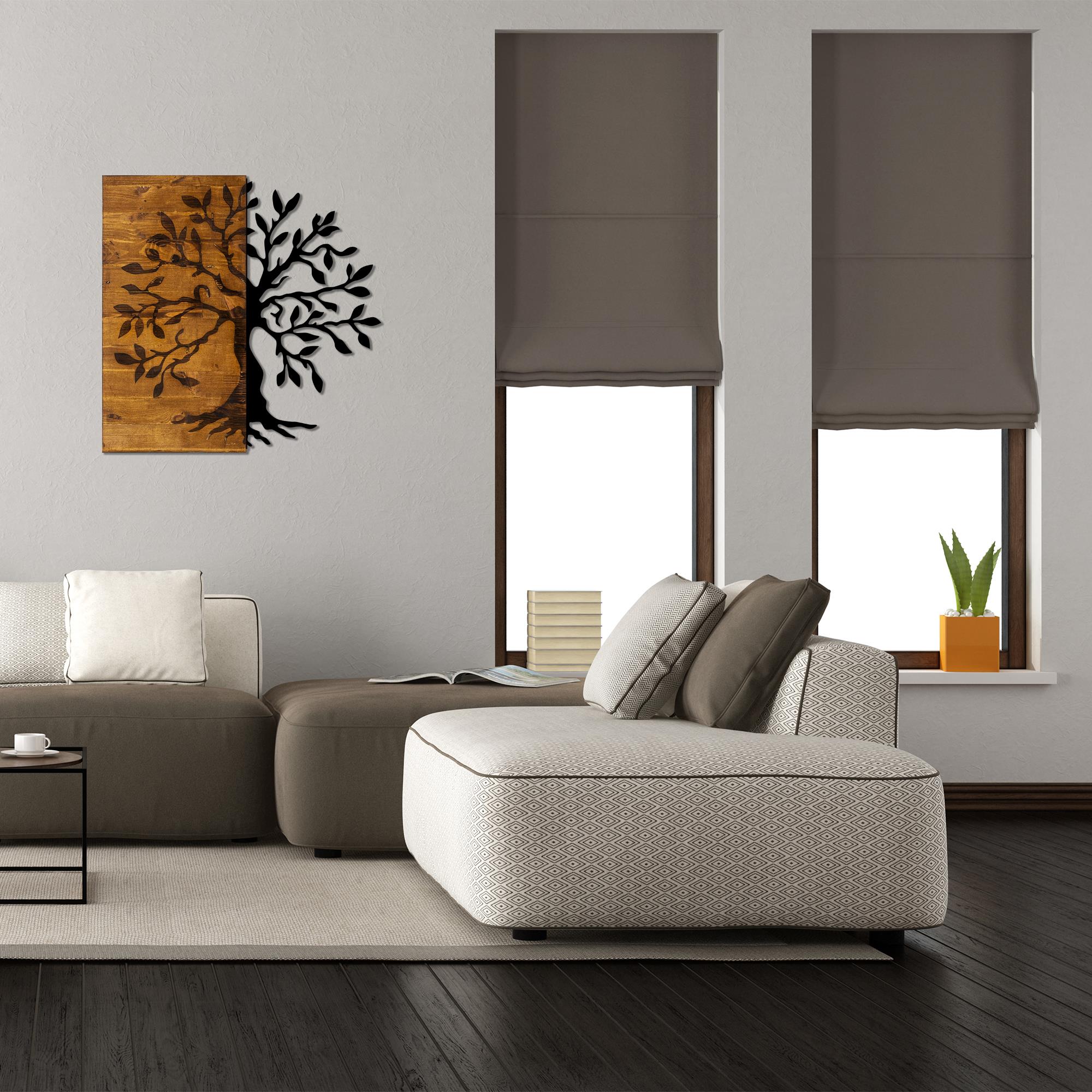 MA-124 Ahşap Metal Duvar Tablosu | ByLamp