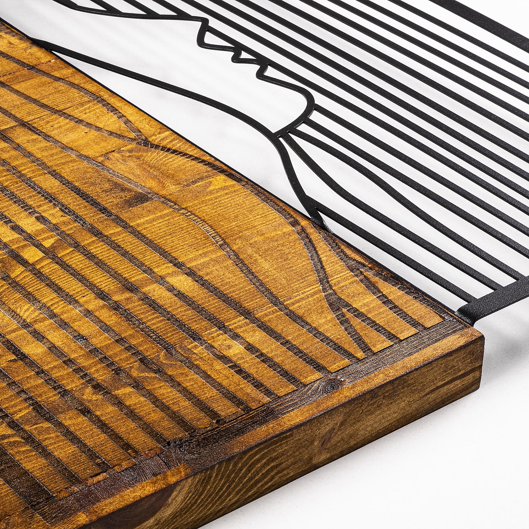 MA-126 Ahşap Metal Duvar Tablosu | ByLamp