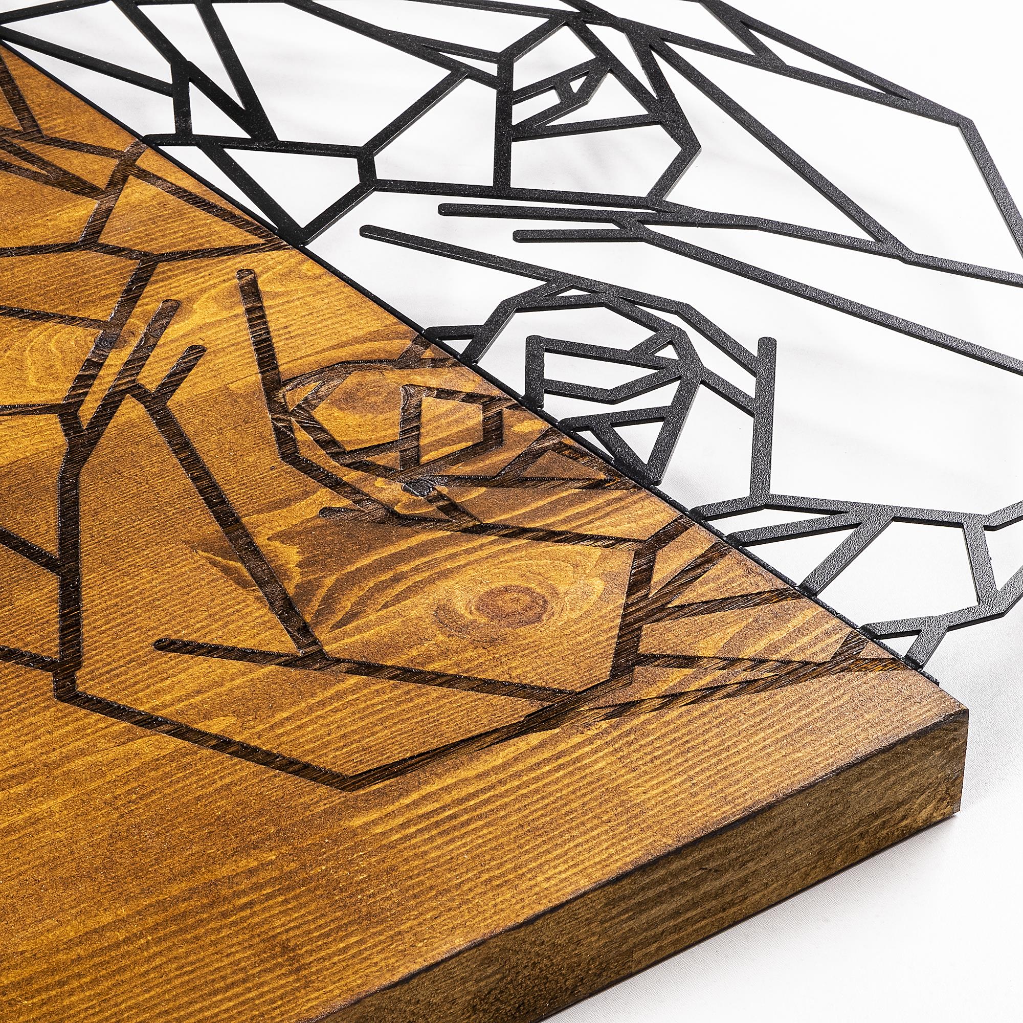 MA-136 Ahşap Metal Duvar Tablosu | ByLamp