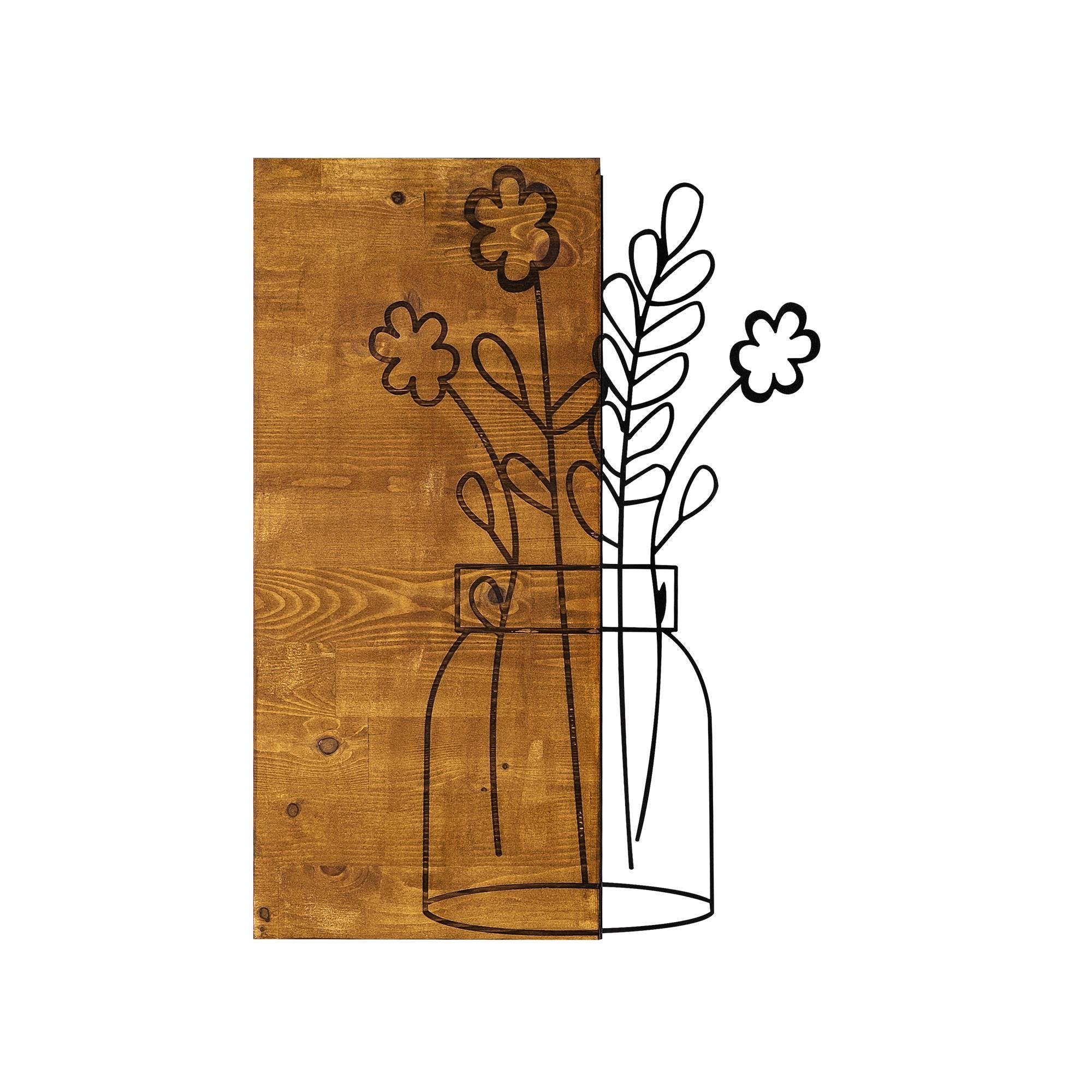 MA-139 Ahşap Metal Duvar Tablosu | ByLamp