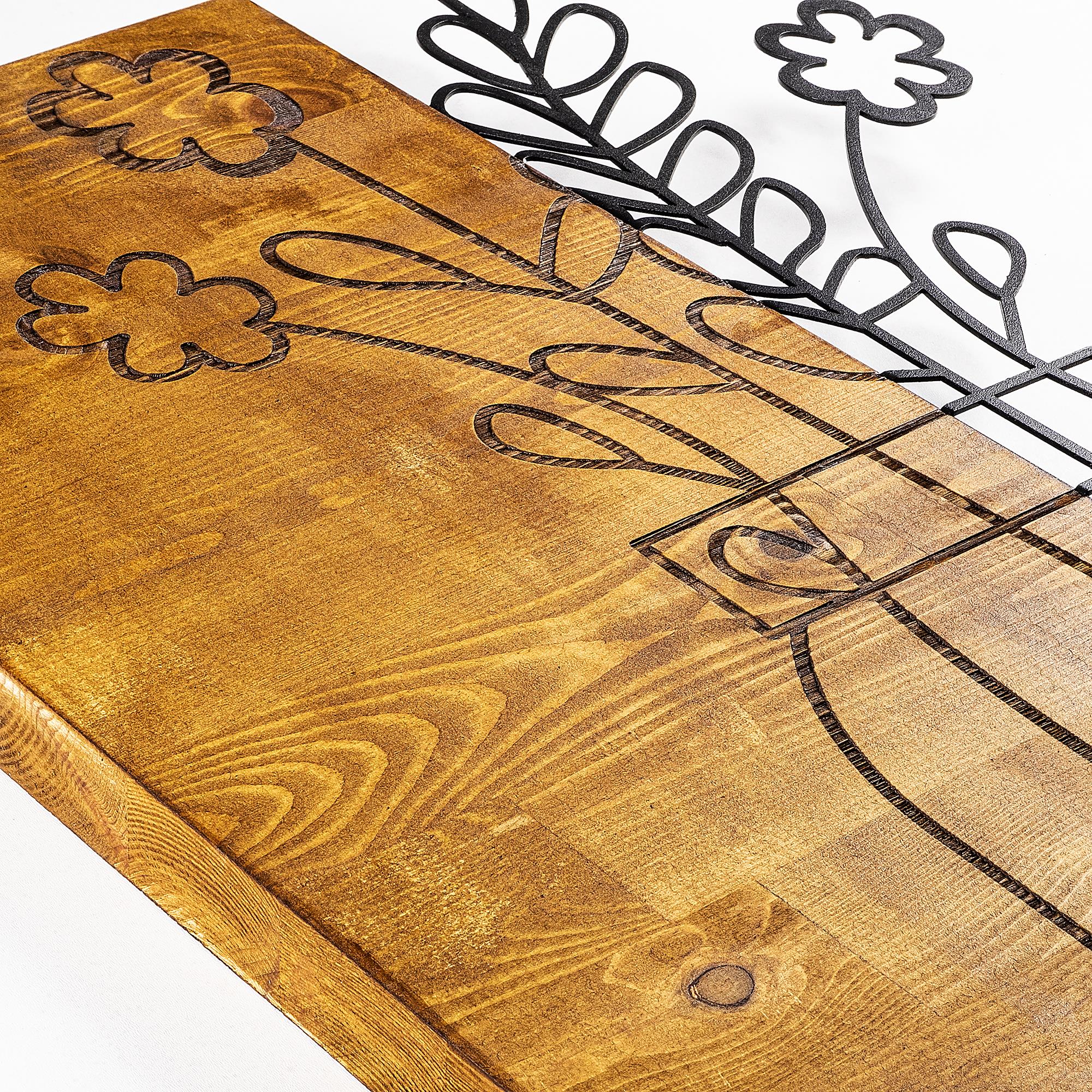 MA-139 Ahşap Metal Duvar Tablosu | ByLamp